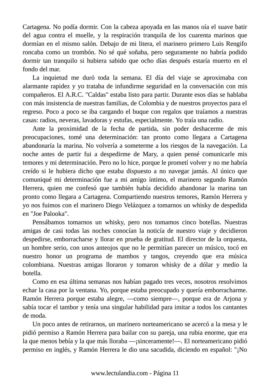Relato de
un náufrago
GABRIEL GARCÍA
MÁRQUEZ
PREMIO NOBEL DE LITERATURA
BESTSELLER
INTERNACIONAL
Lectulandia Gabriel García Márquez se d