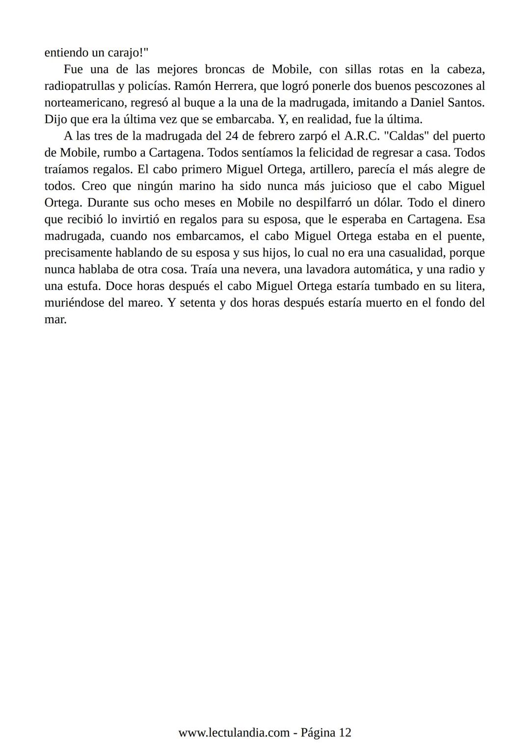 Relato de
un náufrago
GABRIEL GARCÍA
MÁRQUEZ
PREMIO NOBEL DE LITERATURA
BESTSELLER
INTERNACIONAL
Lectulandia Gabriel García Márquez se d