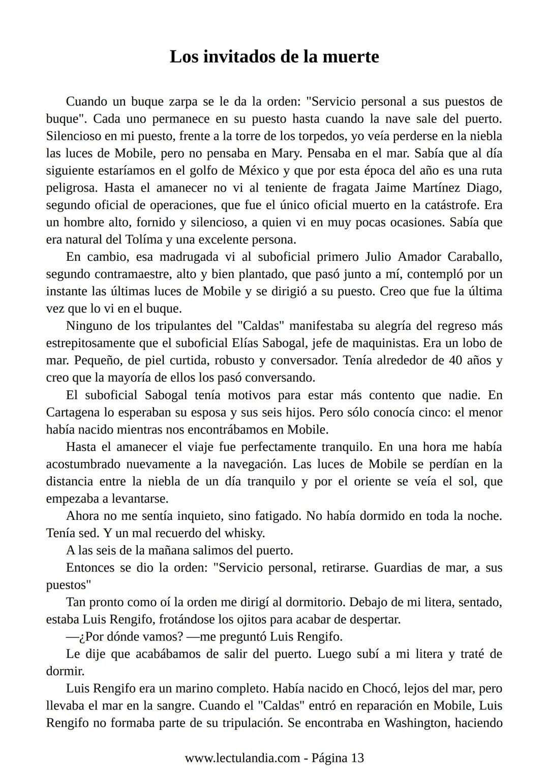 Relato de
un náufrago
GABRIEL GARCÍA
MÁRQUEZ
PREMIO NOBEL DE LITERATURA
BESTSELLER
INTERNACIONAL
Lectulandia Gabriel García Márquez se d