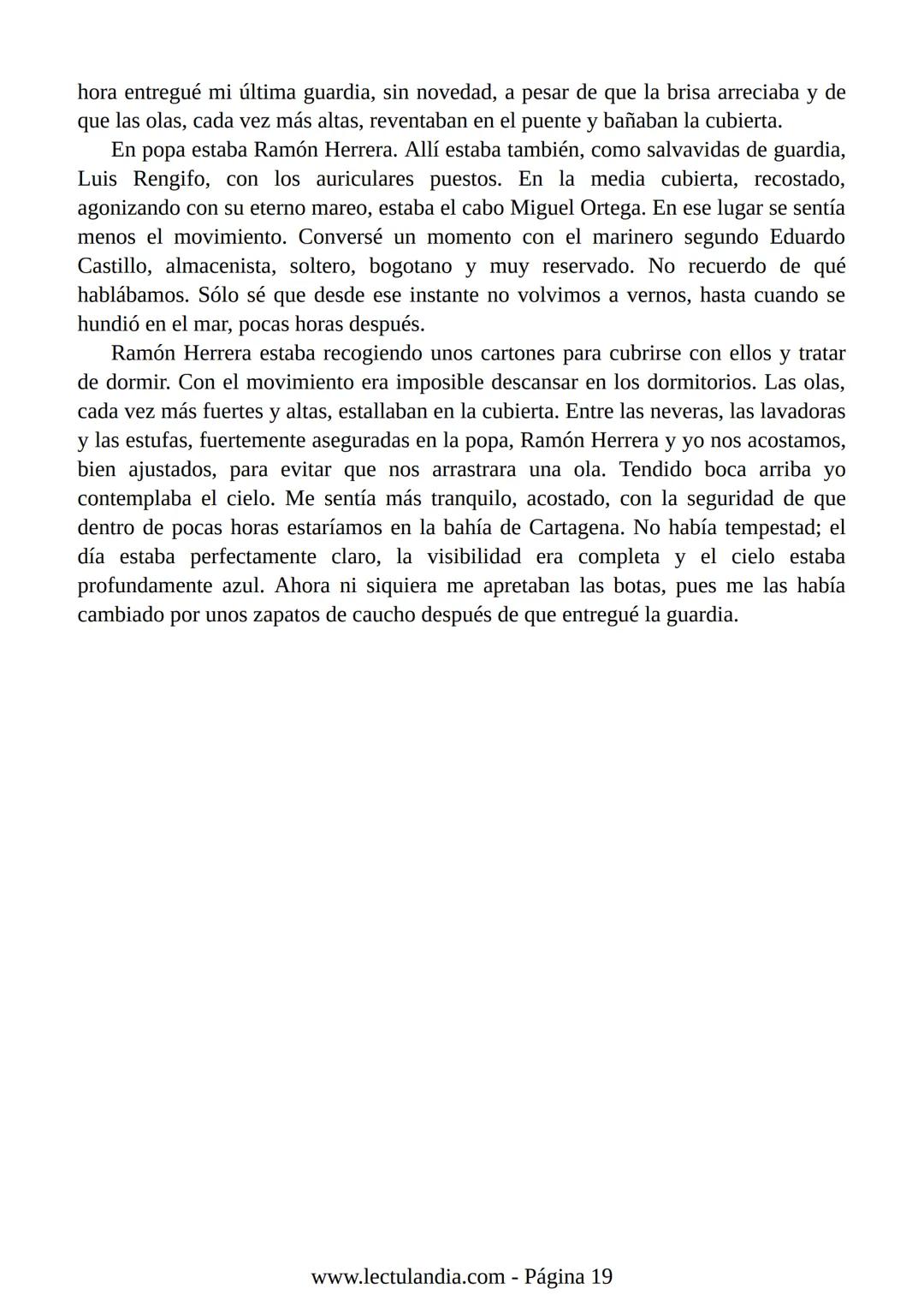 Relato de
un náufrago
GABRIEL GARCÍA
MÁRQUEZ
PREMIO NOBEL DE LITERATURA
BESTSELLER
INTERNACIONAL
Lectulandia Gabriel García Márquez se d