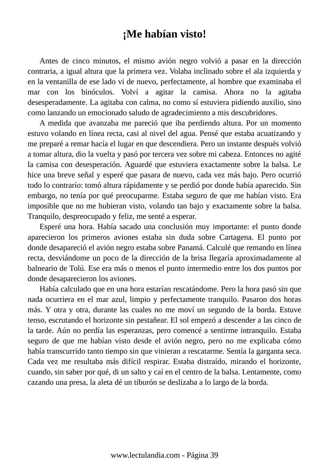 Relato de
un náufrago
GABRIEL GARCÍA
MÁRQUEZ
PREMIO NOBEL DE LITERATURA
BESTSELLER
INTERNACIONAL
Lectulandia Gabriel García Márquez se d