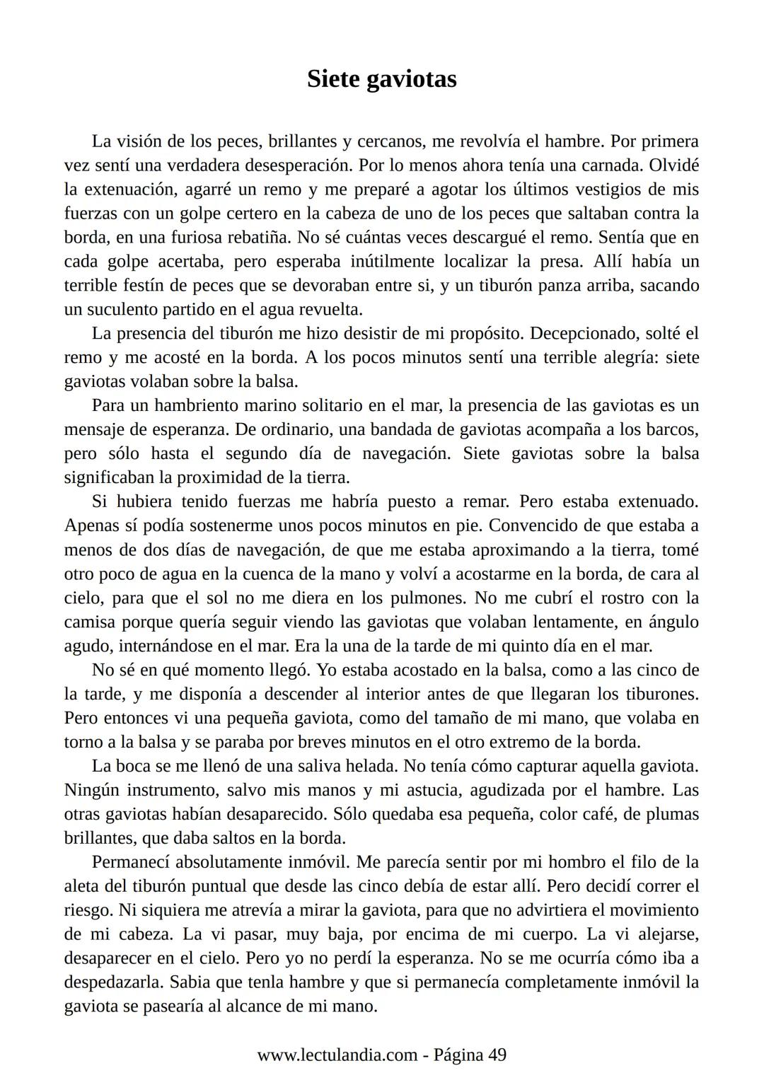Relato de
un náufrago
GABRIEL GARCÍA
MÁRQUEZ
PREMIO NOBEL DE LITERATURA
BESTSELLER
INTERNACIONAL
Lectulandia Gabriel García Márquez se d