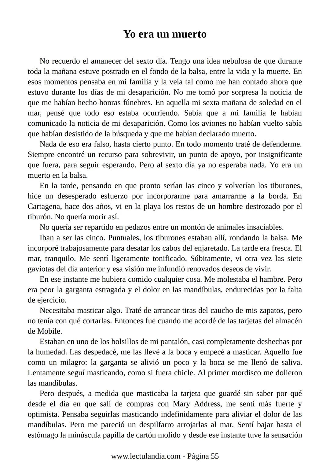 Relato de
un náufrago
GABRIEL GARCÍA
MÁRQUEZ
PREMIO NOBEL DE LITERATURA
BESTSELLER
INTERNACIONAL
Lectulandia Gabriel García Márquez se d