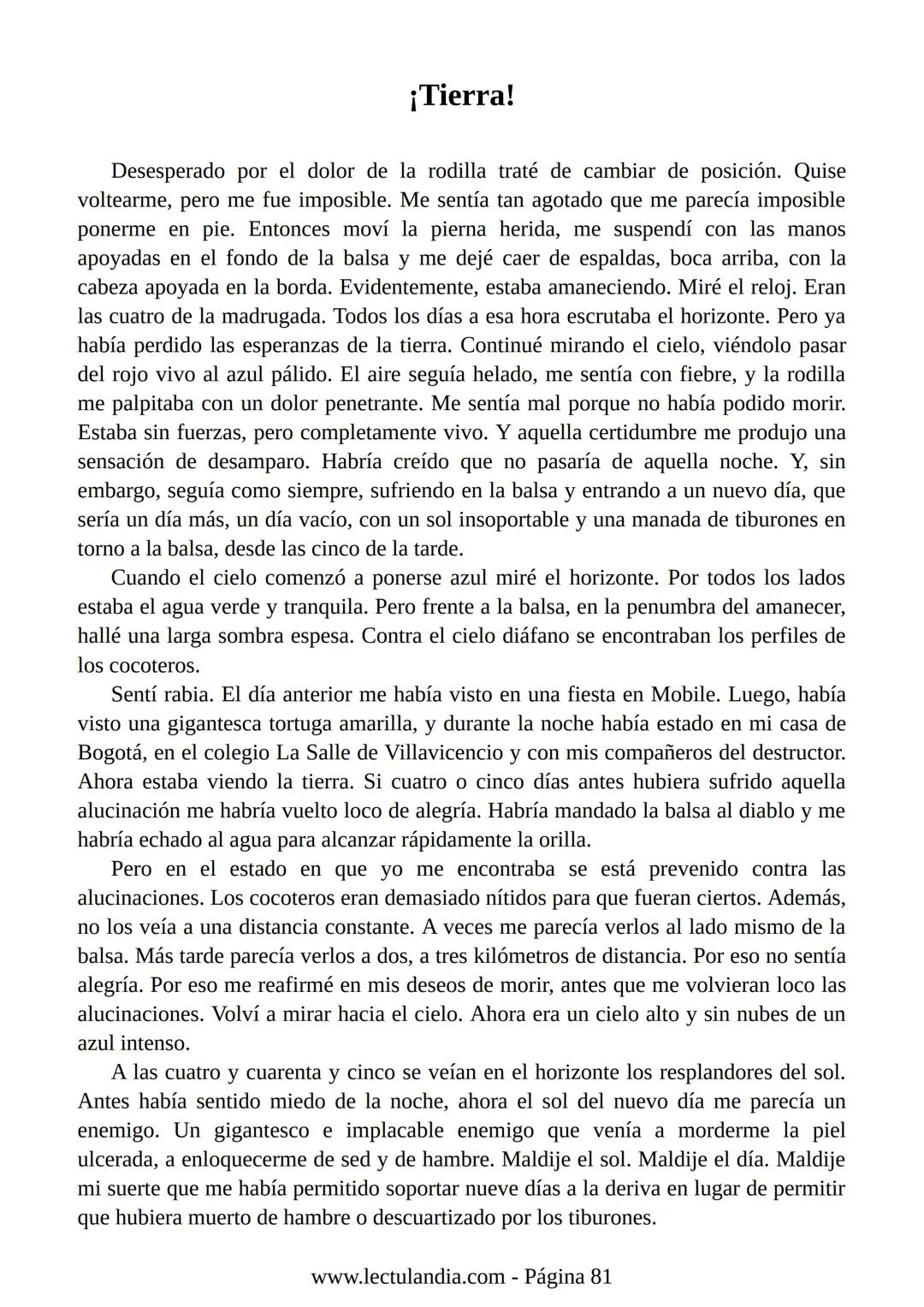 Relato de
un náufrago
GABRIEL GARCÍA
MÁRQUEZ
PREMIO NOBEL DE LITERATURA
BESTSELLER
INTERNACIONAL
Lectulandia Gabriel García Márquez se d