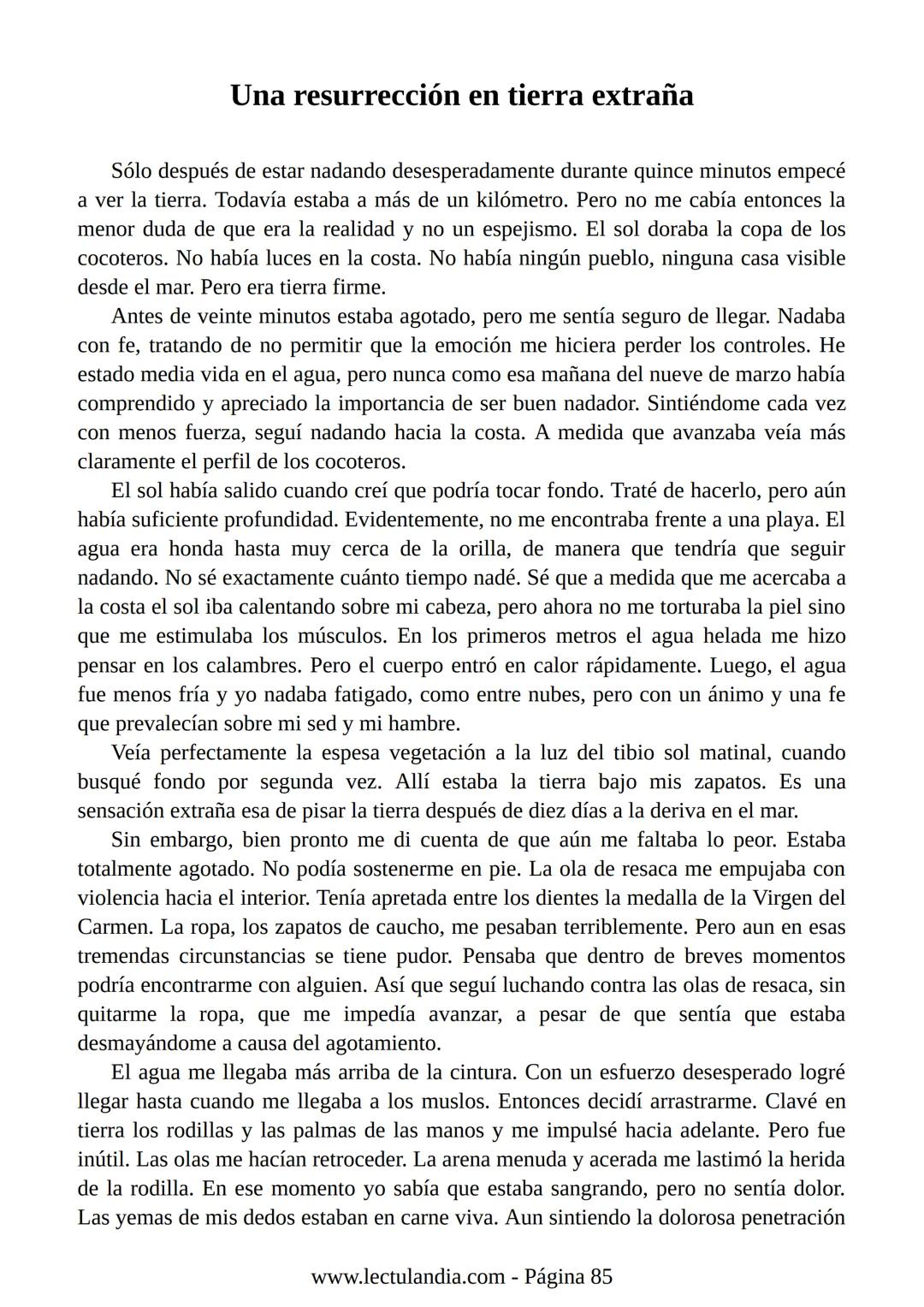Relato de
un náufrago
GABRIEL GARCÍA
MÁRQUEZ
PREMIO NOBEL DE LITERATURA
BESTSELLER
INTERNACIONAL
Lectulandia Gabriel García Márquez se d