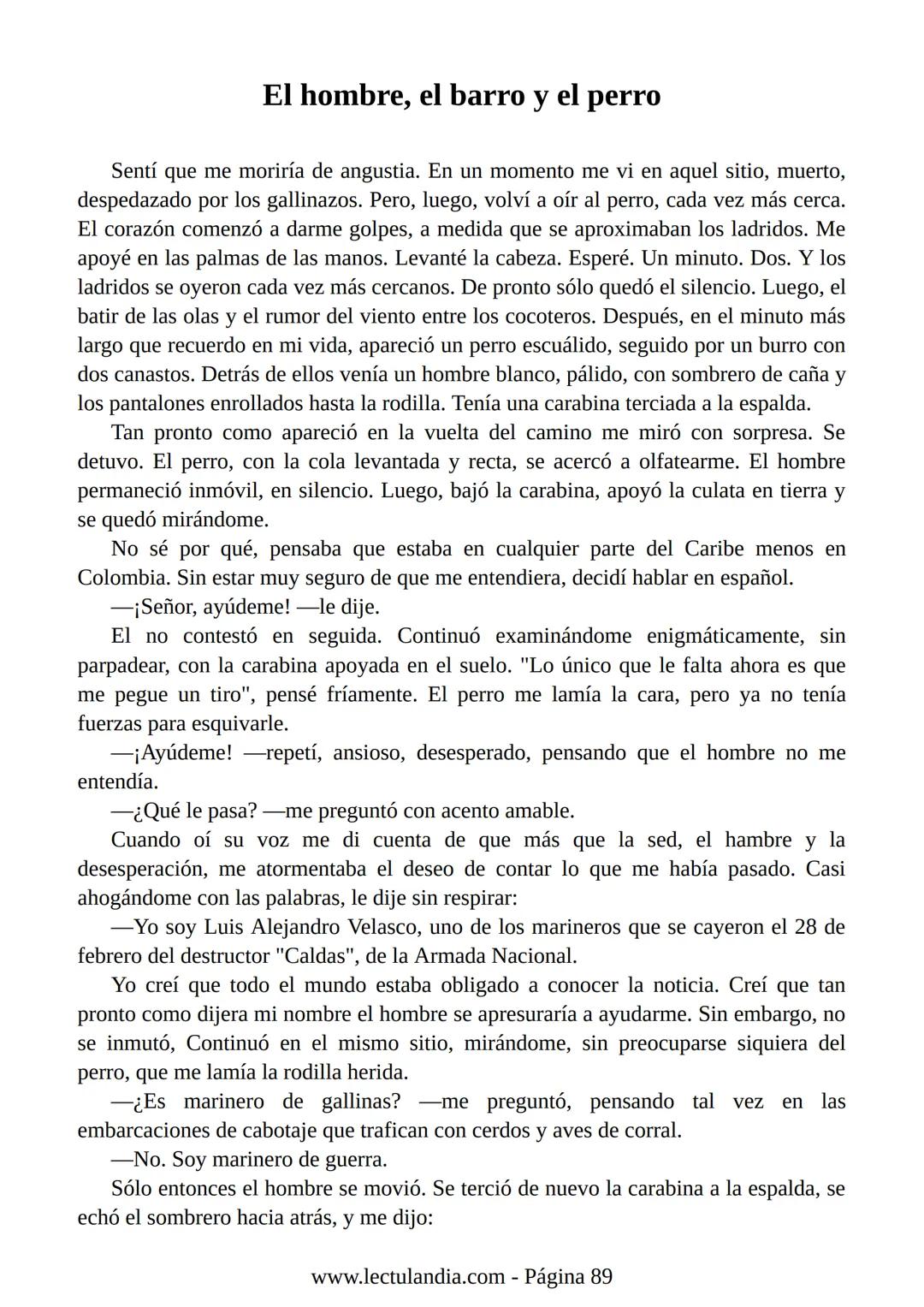 Relato de
un náufrago
GABRIEL GARCÍA
MÁRQUEZ
PREMIO NOBEL DE LITERATURA
BESTSELLER
INTERNACIONAL
Lectulandia Gabriel García Márquez se d