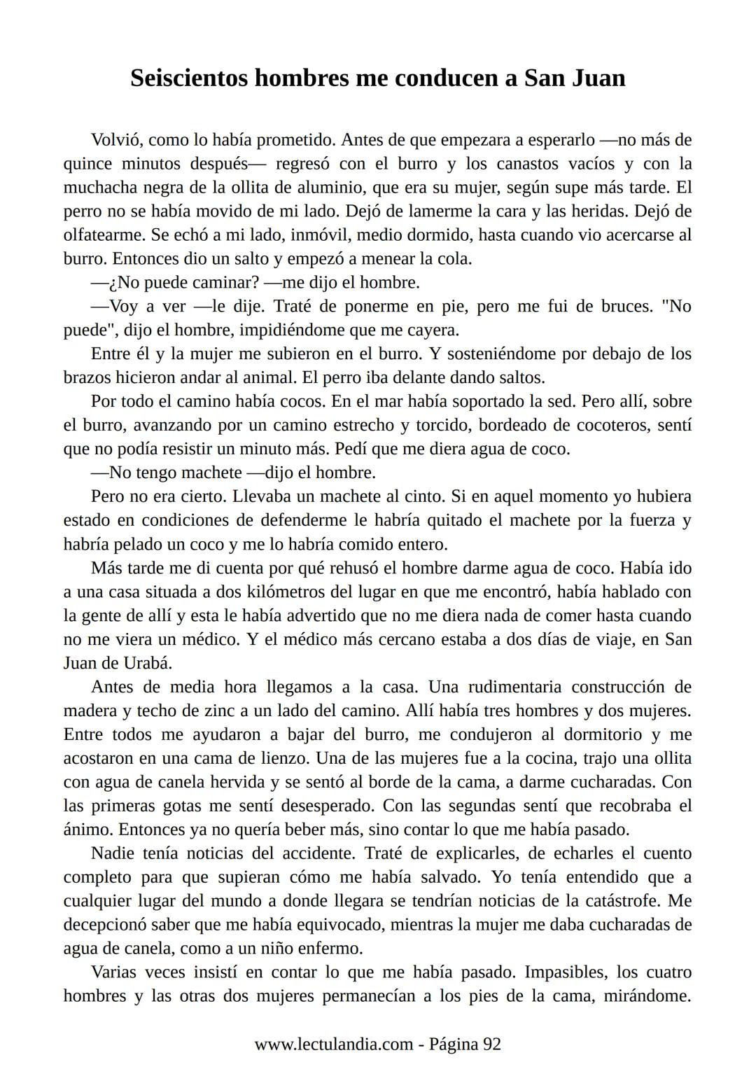 Relato de
un náufrago
GABRIEL GARCÍA
MÁRQUEZ
PREMIO NOBEL DE LITERATURA
BESTSELLER
INTERNACIONAL
Lectulandia Gabriel García Márquez se d
