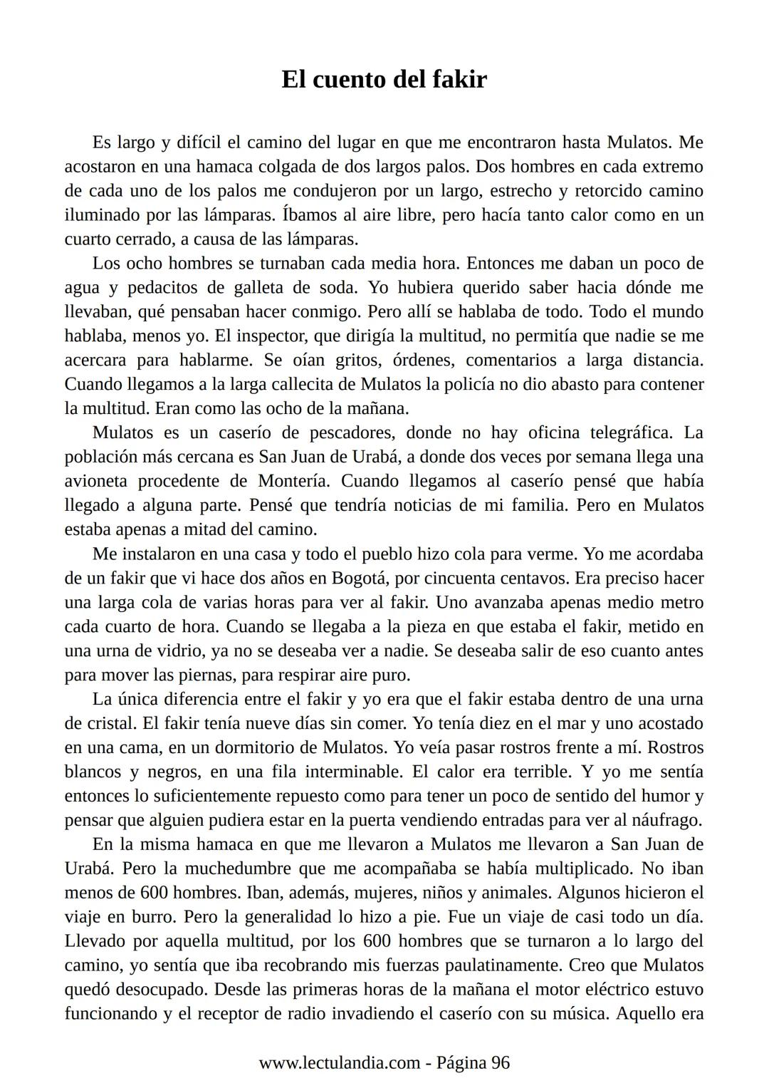 Relato de
un náufrago
GABRIEL GARCÍA
MÁRQUEZ
PREMIO NOBEL DE LITERATURA
BESTSELLER
INTERNACIONAL
Lectulandia Gabriel García Márquez se d