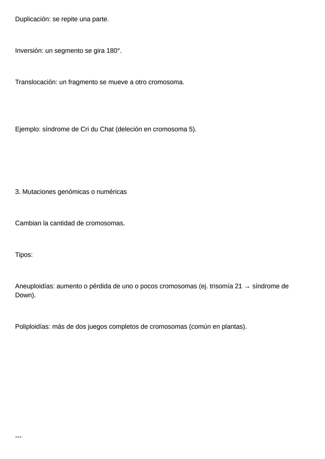 1. ¿Qué son las mutaciones?
Las mutaciones son cambios permanentes en la secuencia del ADN de un organismo.
Pueden modificar:
Un solo gen.
L