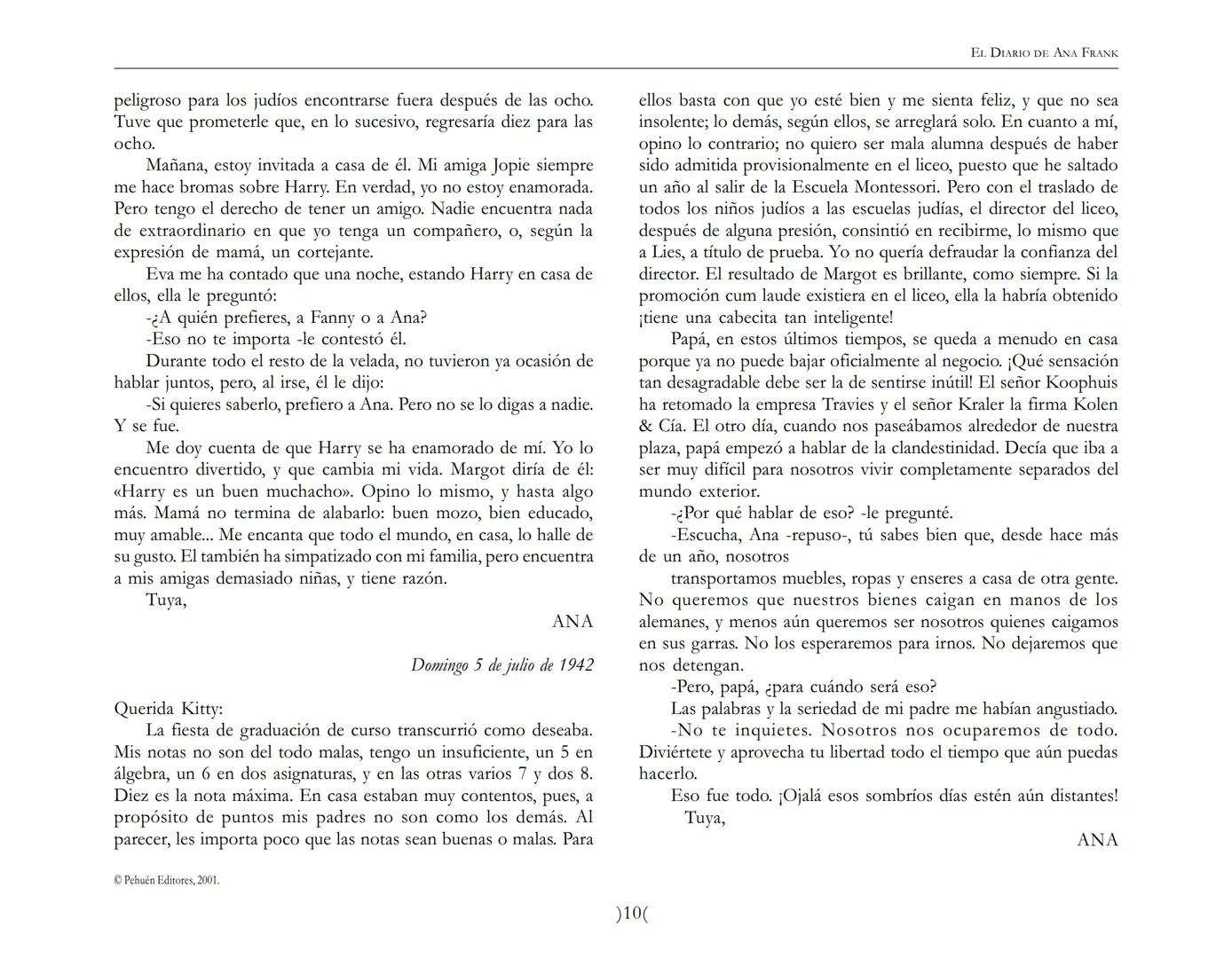 El Diario de
Ana Frank ## EL DIARIO DE ANA FRANK
## NOTA DEL TRADUCTOR
Función de mediar -de intermediar- entre dos mundos, entre
dos univ