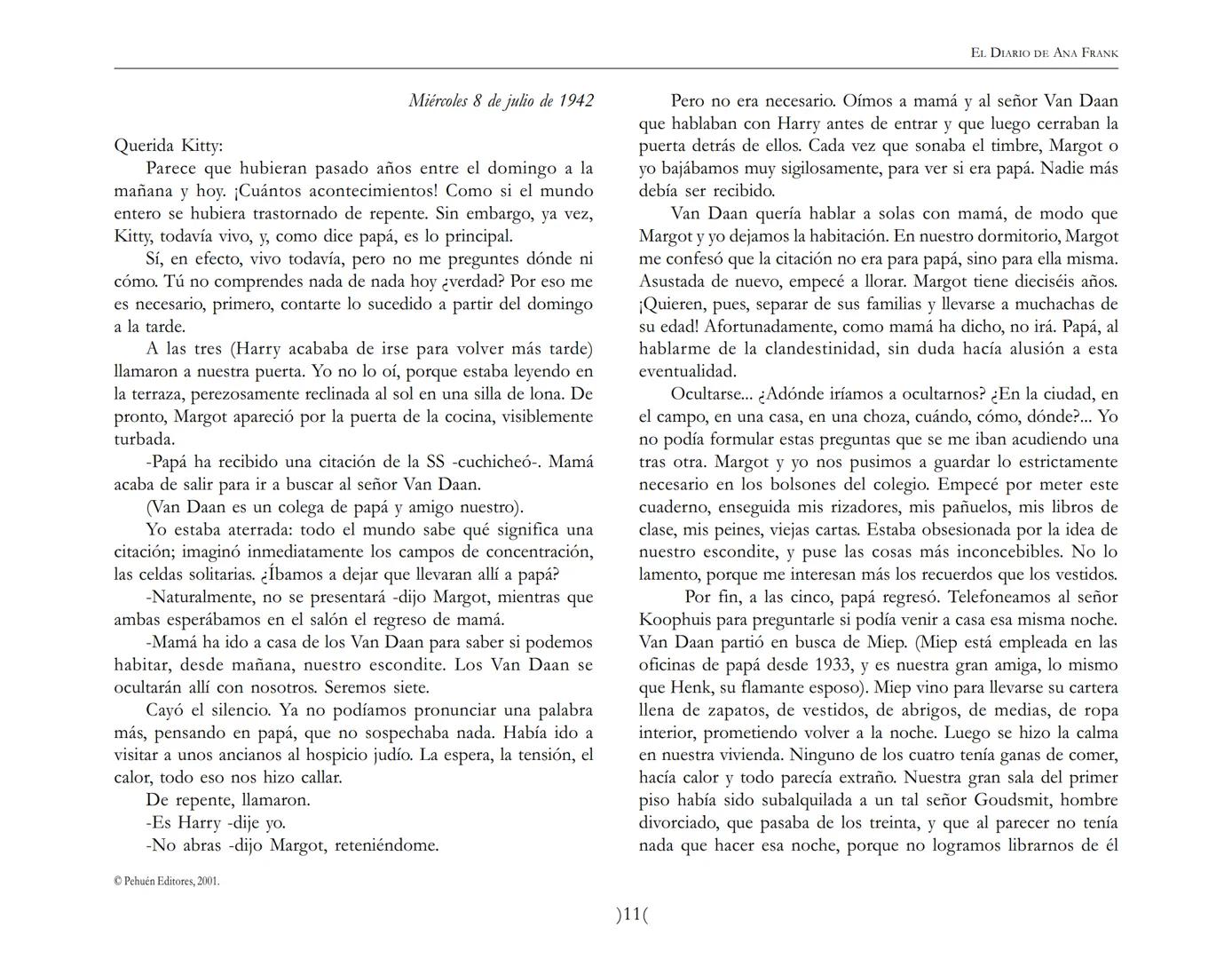 El Diario de
Ana Frank ## EL DIARIO DE ANA FRANK
## NOTA DEL TRADUCTOR
Función de mediar -de intermediar- entre dos mundos, entre
dos univ