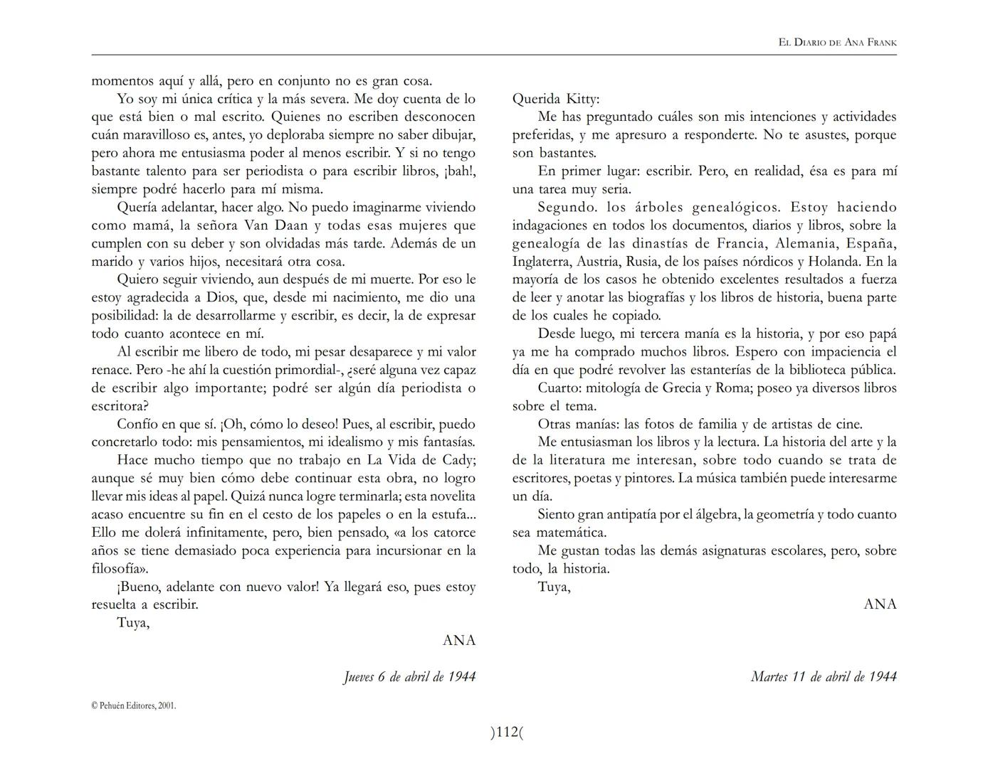 El Diario de
Ana Frank ## EL DIARIO DE ANA FRANK
## NOTA DEL TRADUCTOR
Función de mediar -de intermediar- entre dos mundos, entre
dos univ