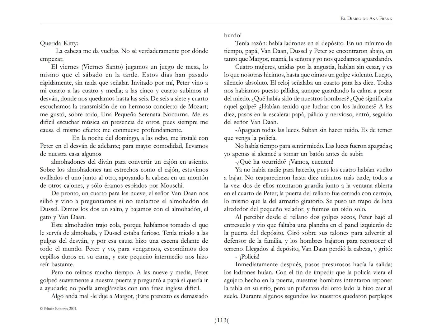 El Diario de
Ana Frank ## EL DIARIO DE ANA FRANK
## NOTA DEL TRADUCTOR
Función de mediar -de intermediar- entre dos mundos, entre
dos univ