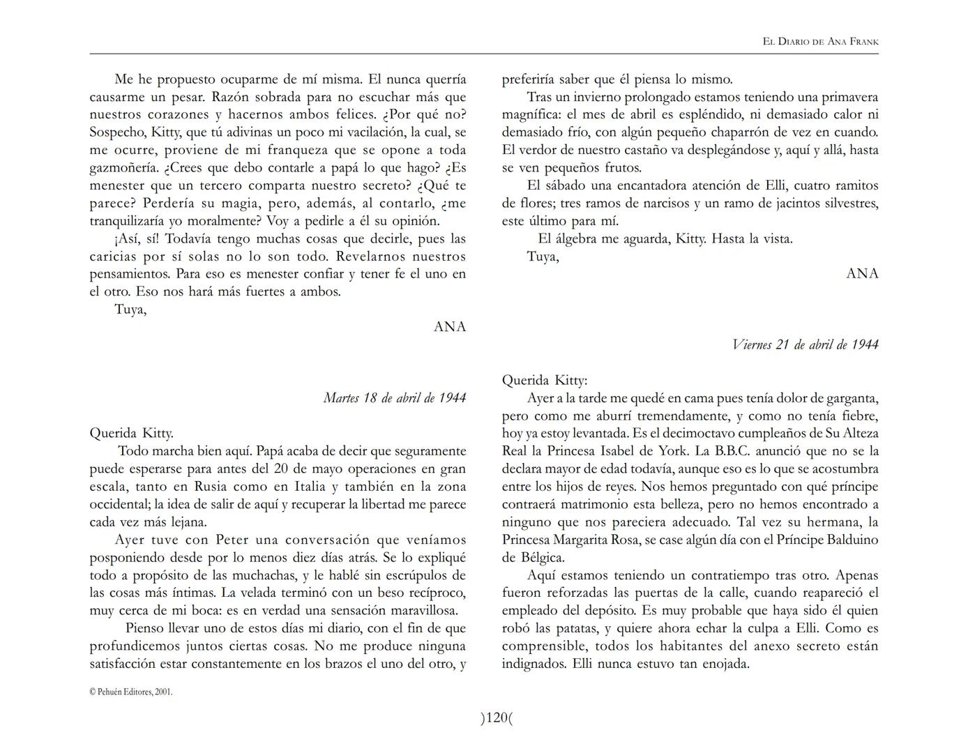 El Diario de
Ana Frank ## EL DIARIO DE ANA FRANK
## NOTA DEL TRADUCTOR
Función de mediar -de intermediar- entre dos mundos, entre
dos univ