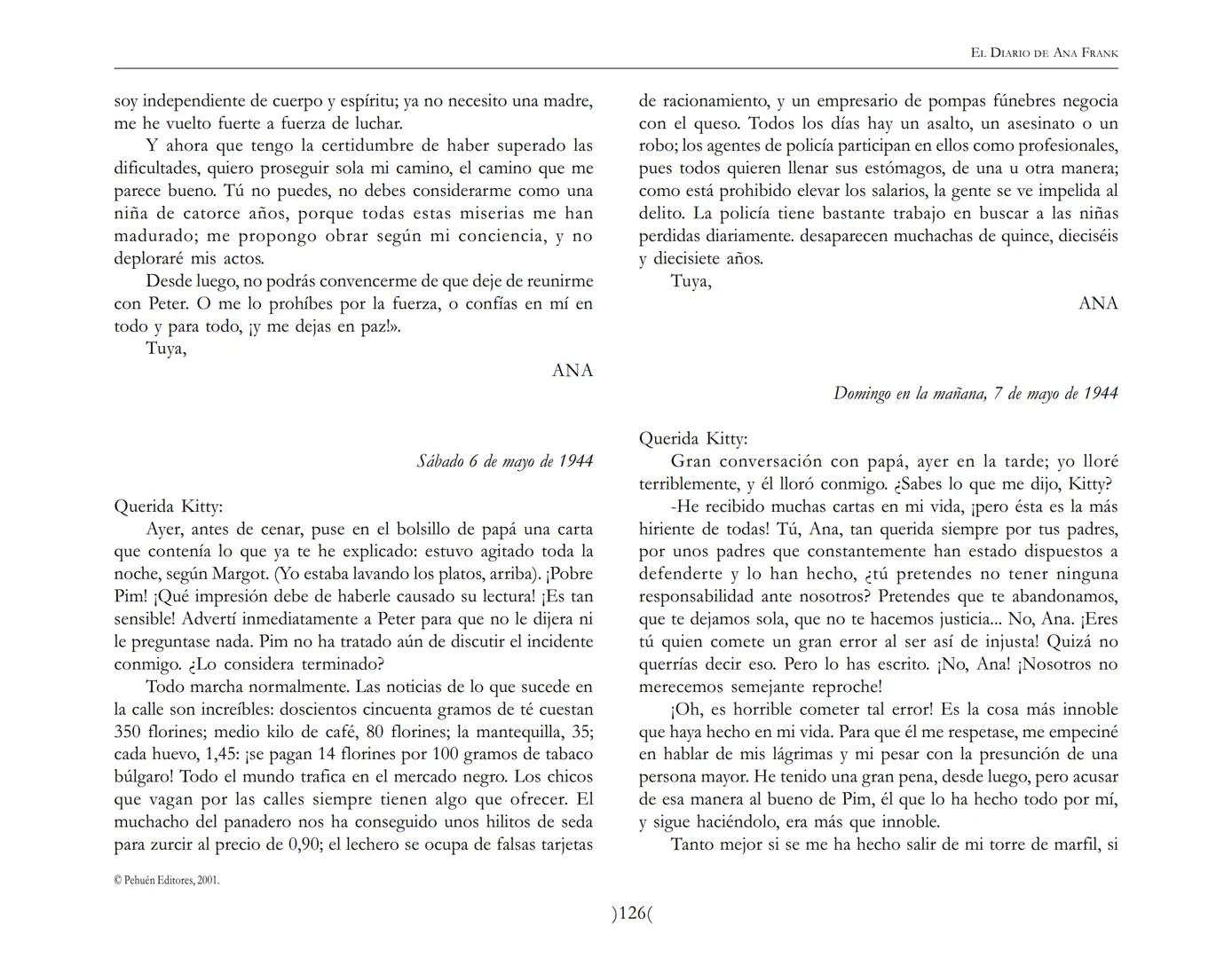 El Diario de
Ana Frank ## EL DIARIO DE ANA FRANK
## NOTA DEL TRADUCTOR
Función de mediar -de intermediar- entre dos mundos, entre
dos univ