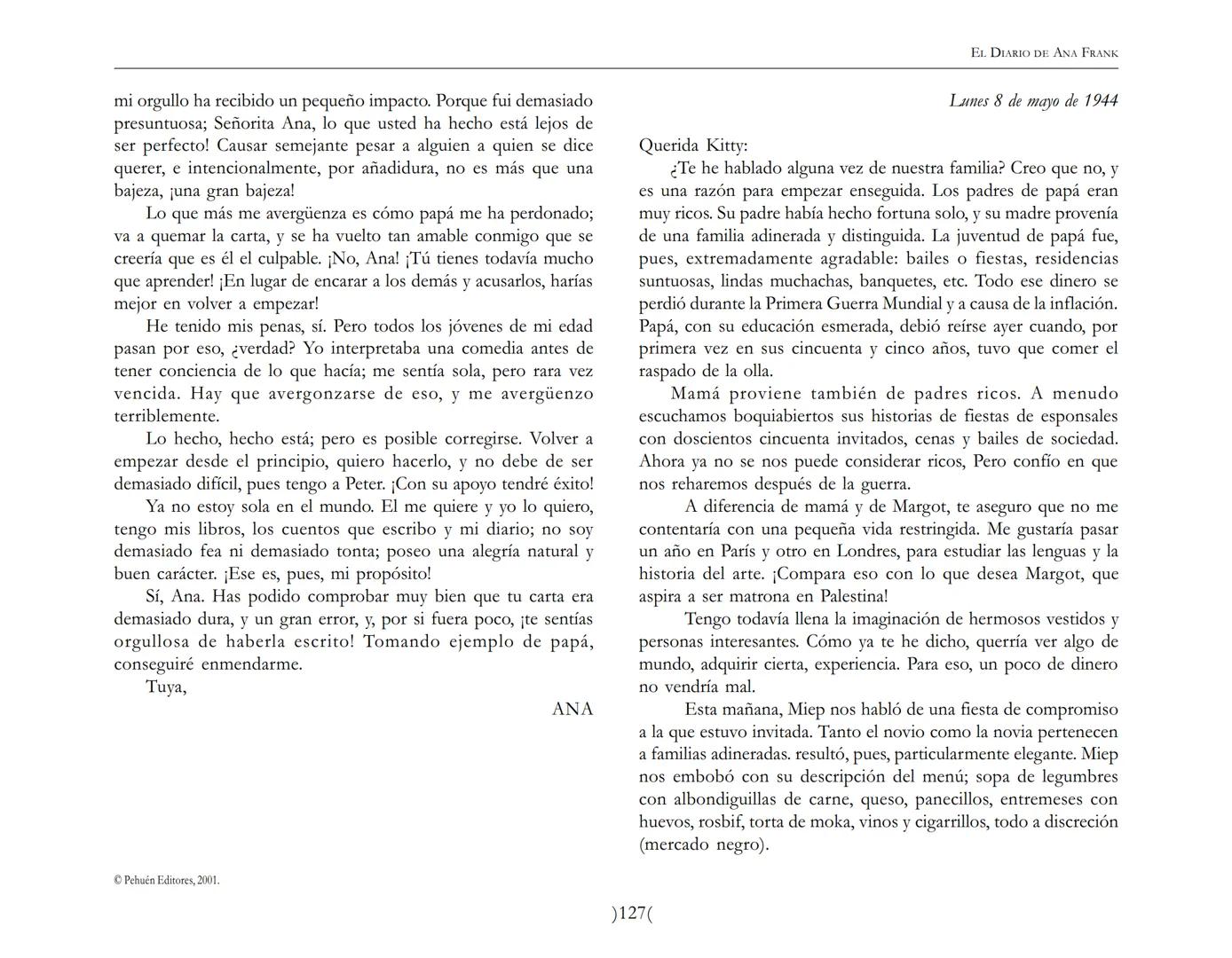 El Diario de
Ana Frank ## EL DIARIO DE ANA FRANK
## NOTA DEL TRADUCTOR
Función de mediar -de intermediar- entre dos mundos, entre
dos univ