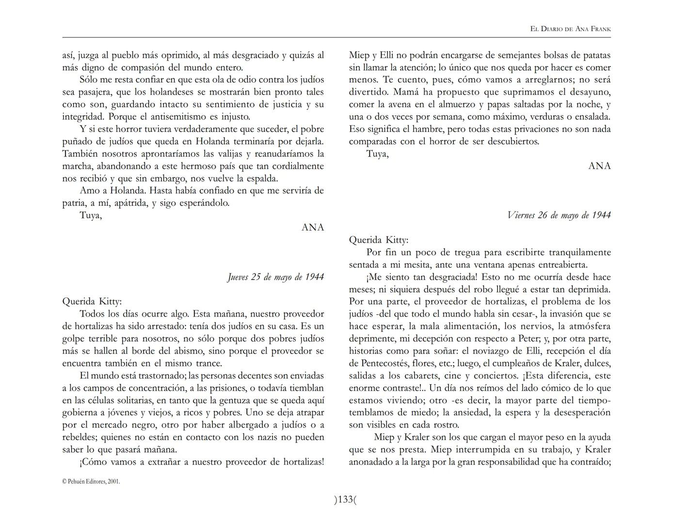 El Diario de
Ana Frank ## EL DIARIO DE ANA FRANK
## NOTA DEL TRADUCTOR
Función de mediar -de intermediar- entre dos mundos, entre
dos univ