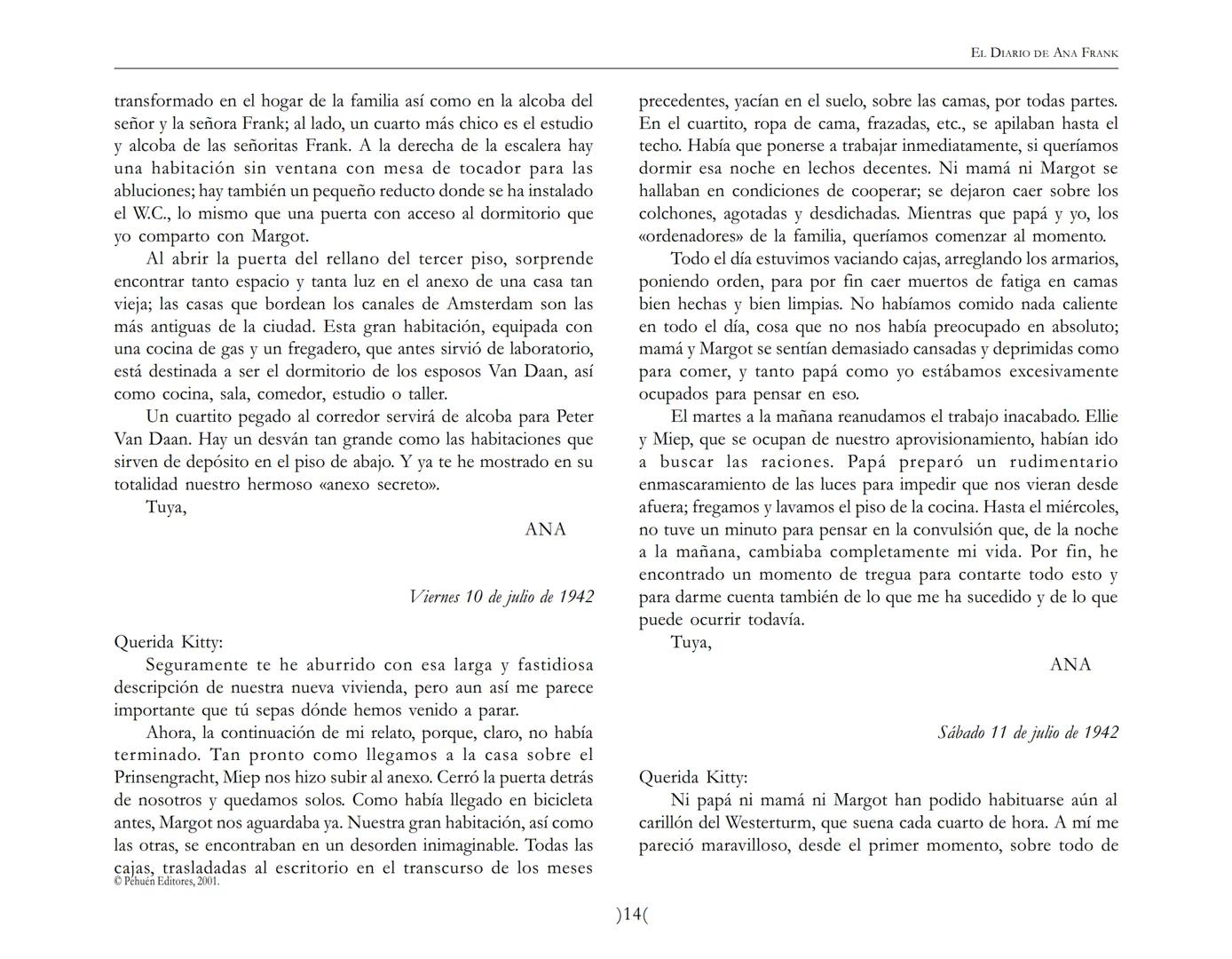 El Diario de
Ana Frank ## EL DIARIO DE ANA FRANK
## NOTA DEL TRADUCTOR
Función de mediar -de intermediar- entre dos mundos, entre
dos univ