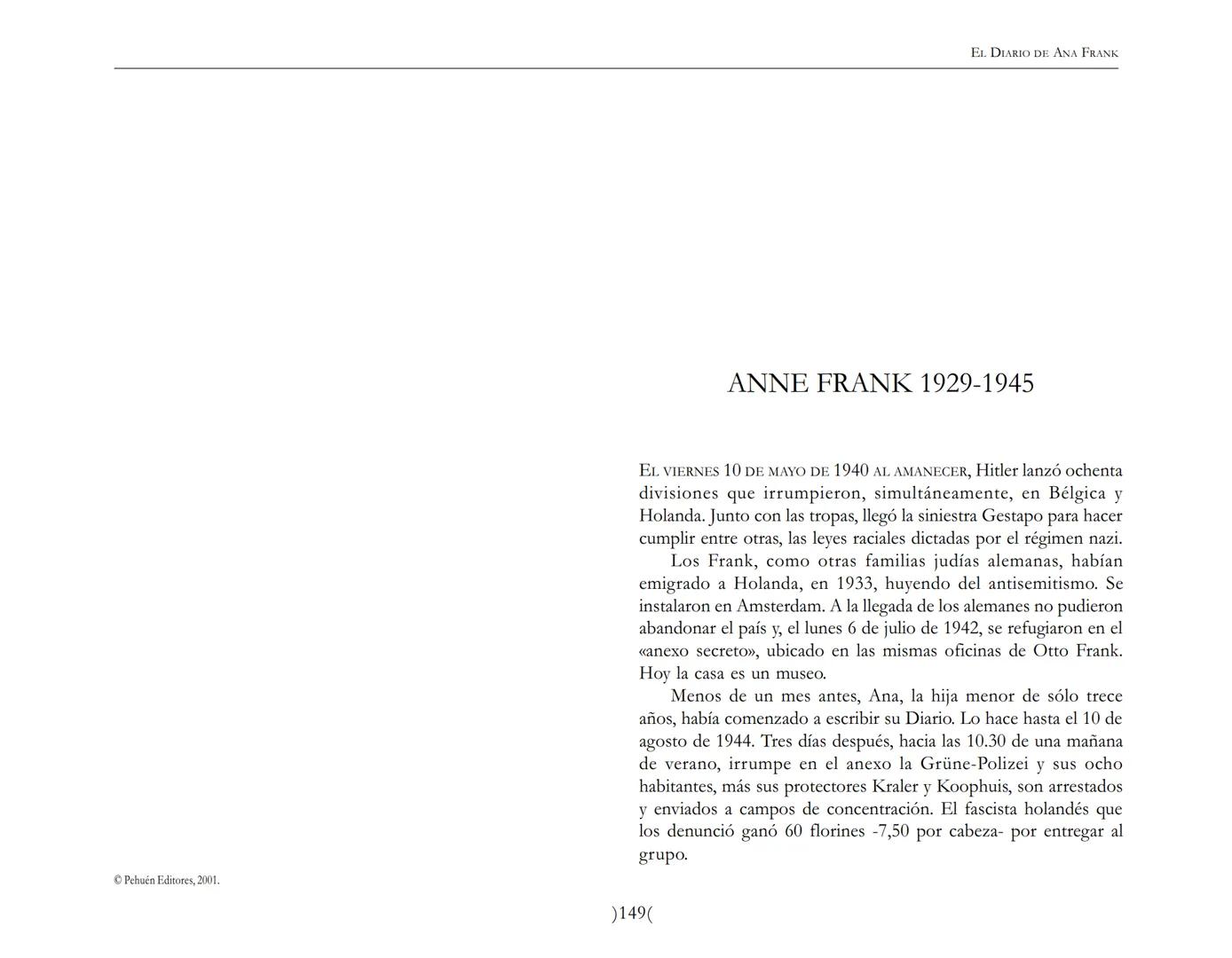 El Diario de
Ana Frank ## EL DIARIO DE ANA FRANK
## NOTA DEL TRADUCTOR
Función de mediar -de intermediar- entre dos mundos, entre
dos univ