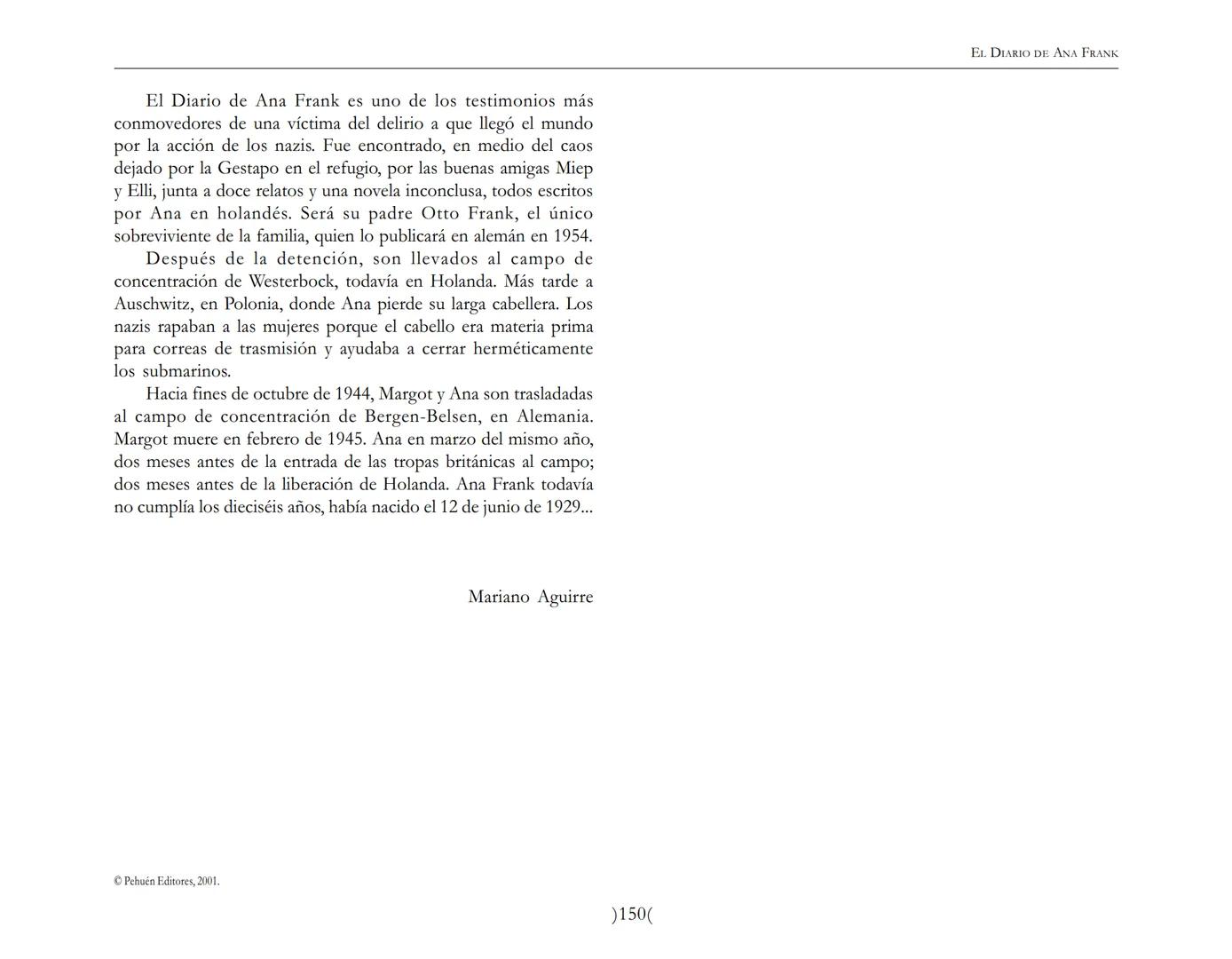 El Diario de
Ana Frank ## EL DIARIO DE ANA FRANK
## NOTA DEL TRADUCTOR
Función de mediar -de intermediar- entre dos mundos, entre
dos univ