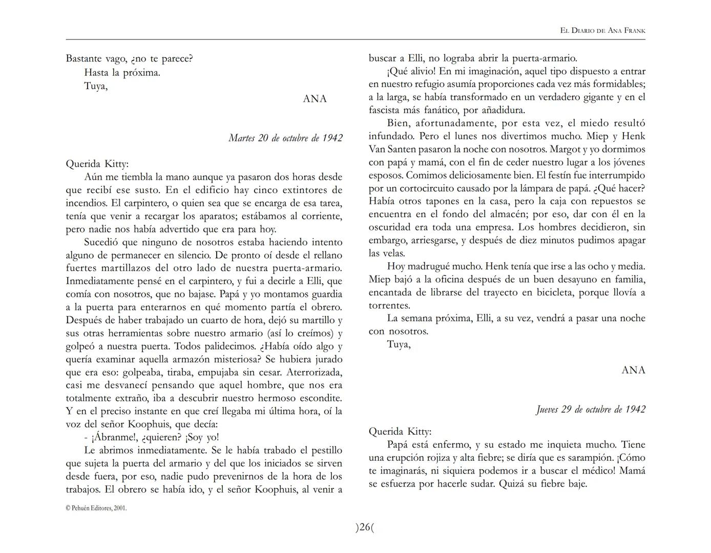 El Diario de
Ana Frank ## EL DIARIO DE ANA FRANK
## NOTA DEL TRADUCTOR
Función de mediar -de intermediar- entre dos mundos, entre
dos univ