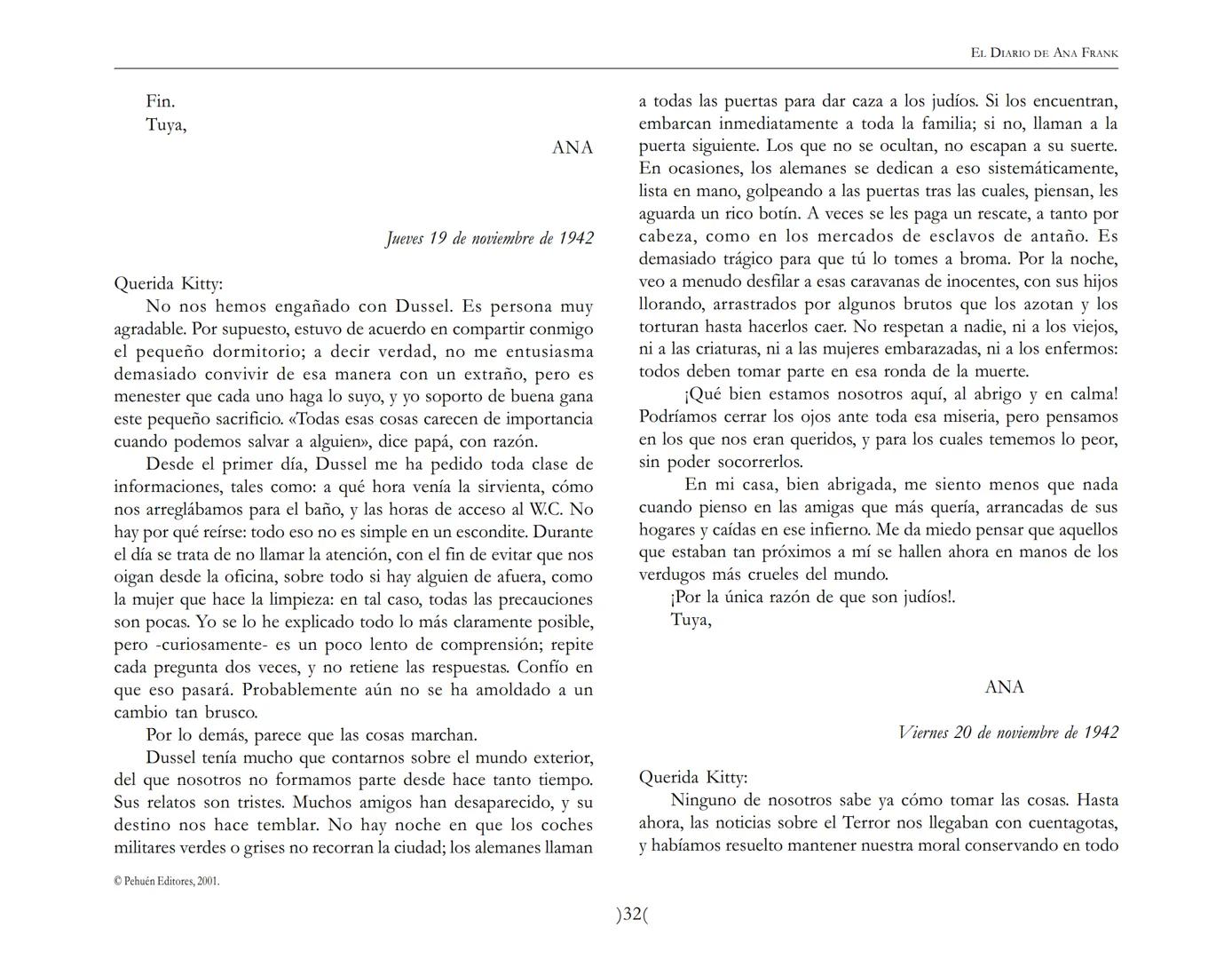 El Diario de
Ana Frank ## EL DIARIO DE ANA FRANK
## NOTA DEL TRADUCTOR
Función de mediar -de intermediar- entre dos mundos, entre
dos univ