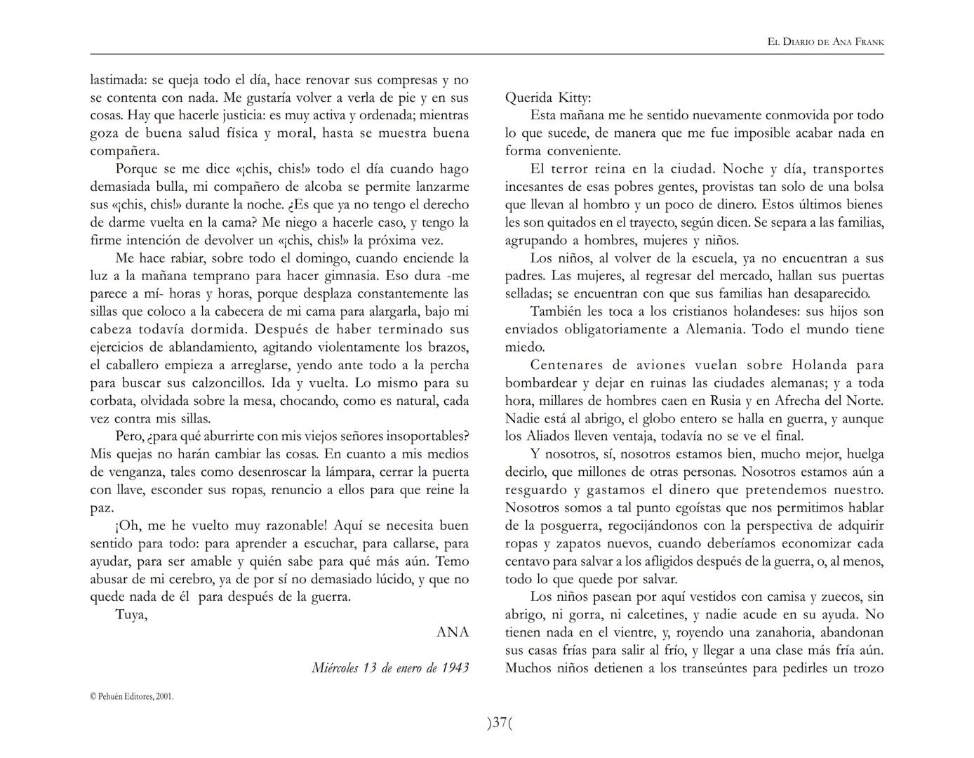 El Diario de
Ana Frank ## EL DIARIO DE ANA FRANK
## NOTA DEL TRADUCTOR
Función de mediar -de intermediar- entre dos mundos, entre
dos univ