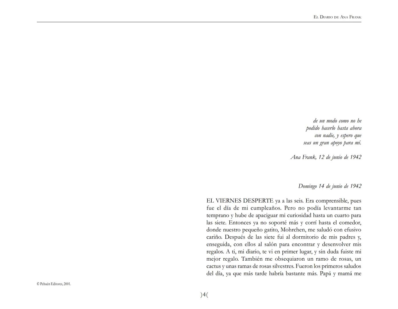 El Diario de
Ana Frank ## EL DIARIO DE ANA FRANK
## NOTA DEL TRADUCTOR
Función de mediar -de intermediar- entre dos mundos, entre
dos univ