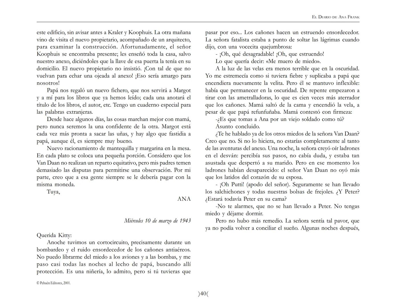 El Diario de
Ana Frank ## EL DIARIO DE ANA FRANK
## NOTA DEL TRADUCTOR
Función de mediar -de intermediar- entre dos mundos, entre
dos univ