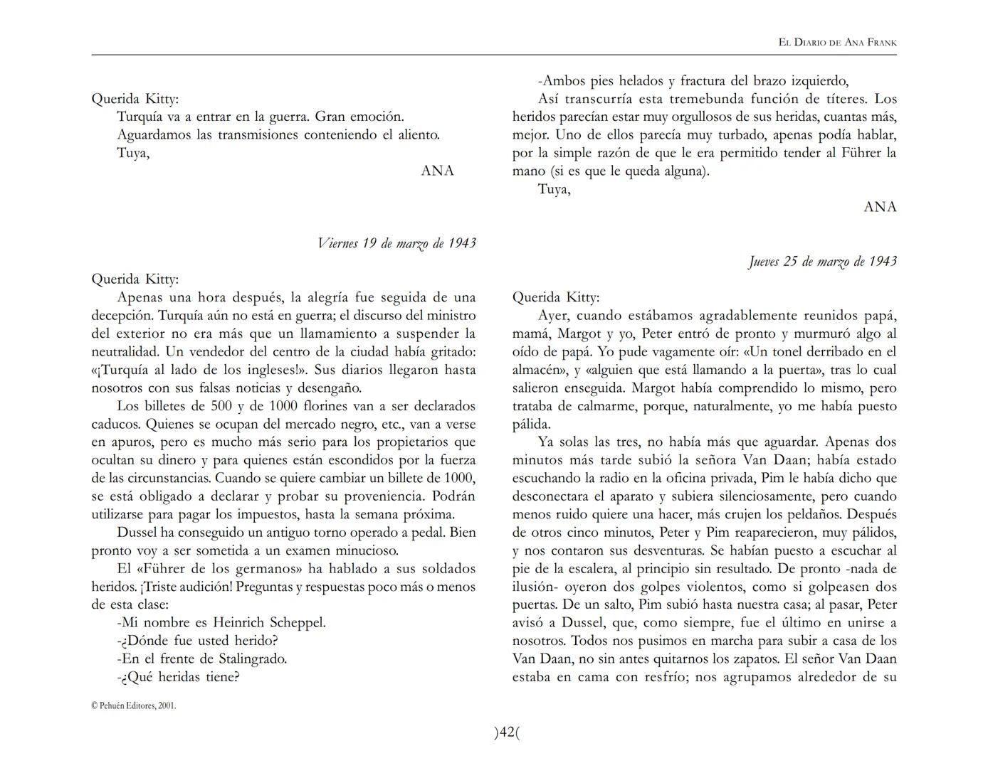 El Diario de
Ana Frank ## EL DIARIO DE ANA FRANK
## NOTA DEL TRADUCTOR
Función de mediar -de intermediar- entre dos mundos, entre
dos univ
