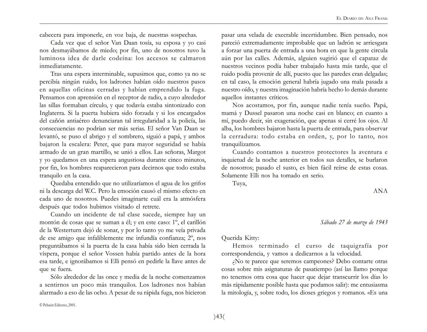 El Diario de
Ana Frank ## EL DIARIO DE ANA FRANK
## NOTA DEL TRADUCTOR
Función de mediar -de intermediar- entre dos mundos, entre
dos univ