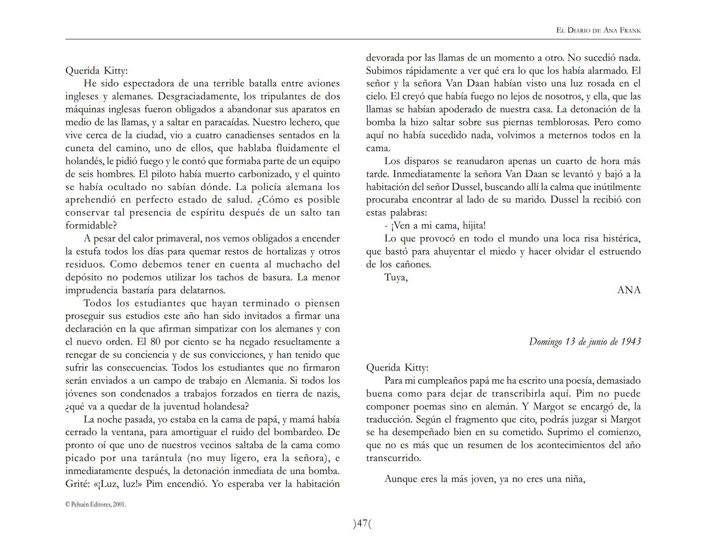 El Diario de
Ana Frank ## EL DIARIO DE ANA FRANK
## NOTA DEL TRADUCTOR
Función de mediar -de intermediar- entre dos mundos, entre
dos univ