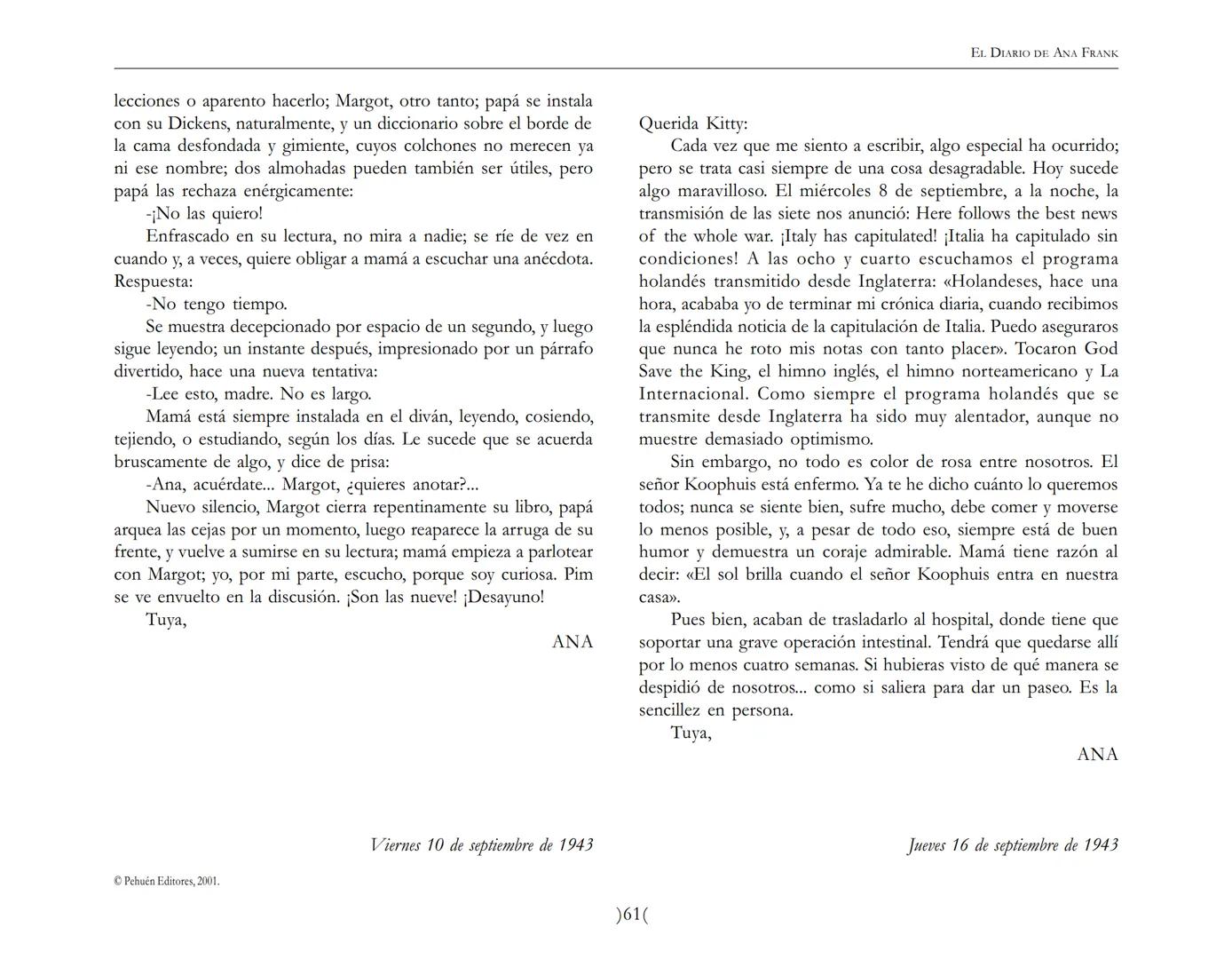 El Diario de
Ana Frank ## EL DIARIO DE ANA FRANK
## NOTA DEL TRADUCTOR
Función de mediar -de intermediar- entre dos mundos, entre
dos univ