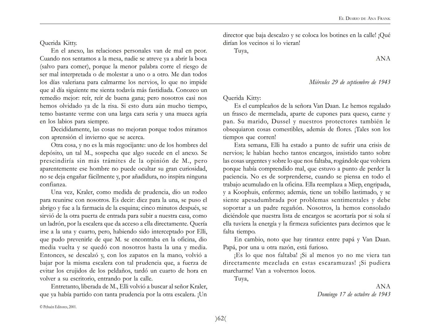 El Diario de
Ana Frank ## EL DIARIO DE ANA FRANK
## NOTA DEL TRADUCTOR
Función de mediar -de intermediar- entre dos mundos, entre
dos univ