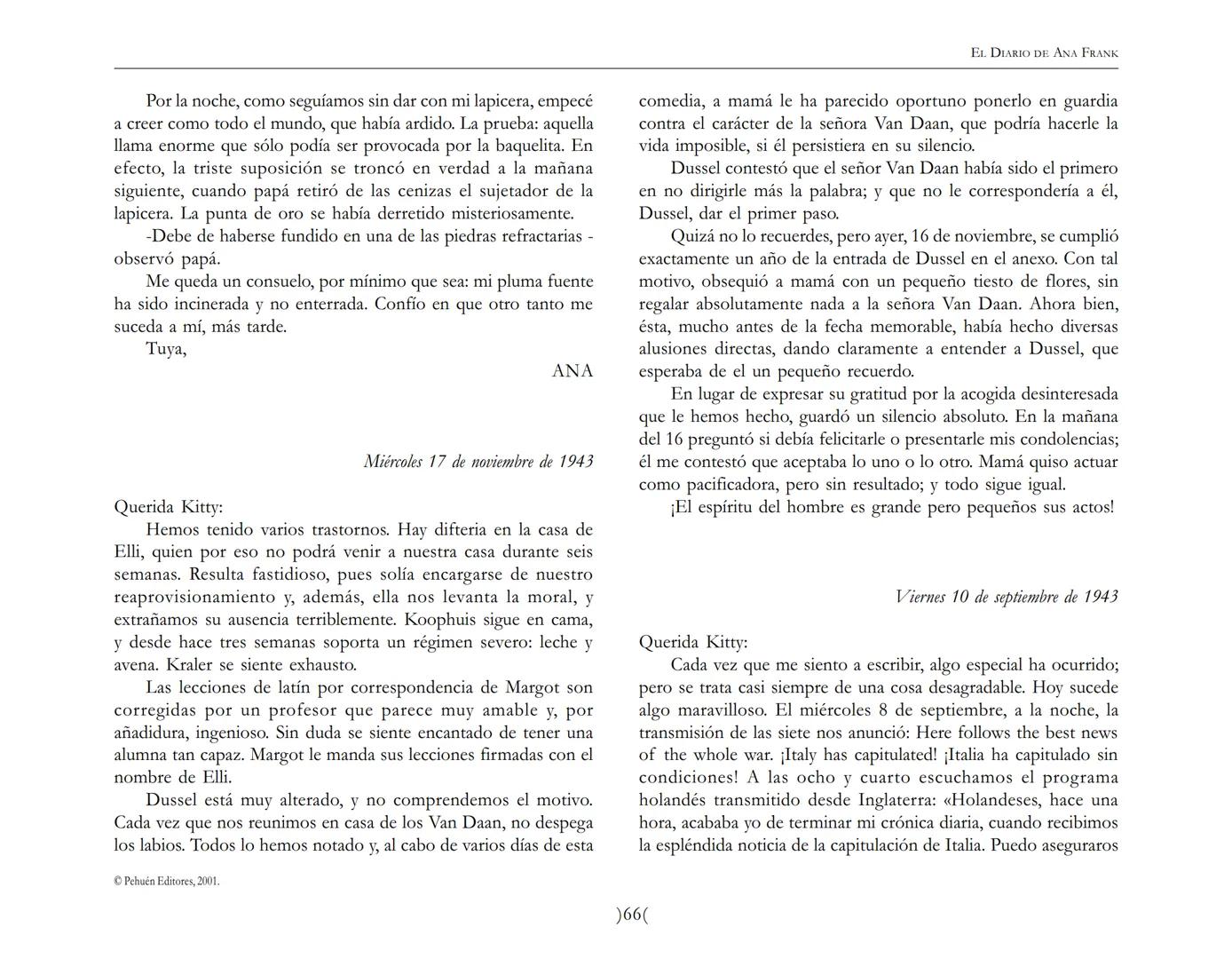 El Diario de
Ana Frank ## EL DIARIO DE ANA FRANK
## NOTA DEL TRADUCTOR
Función de mediar -de intermediar- entre dos mundos, entre
dos univ