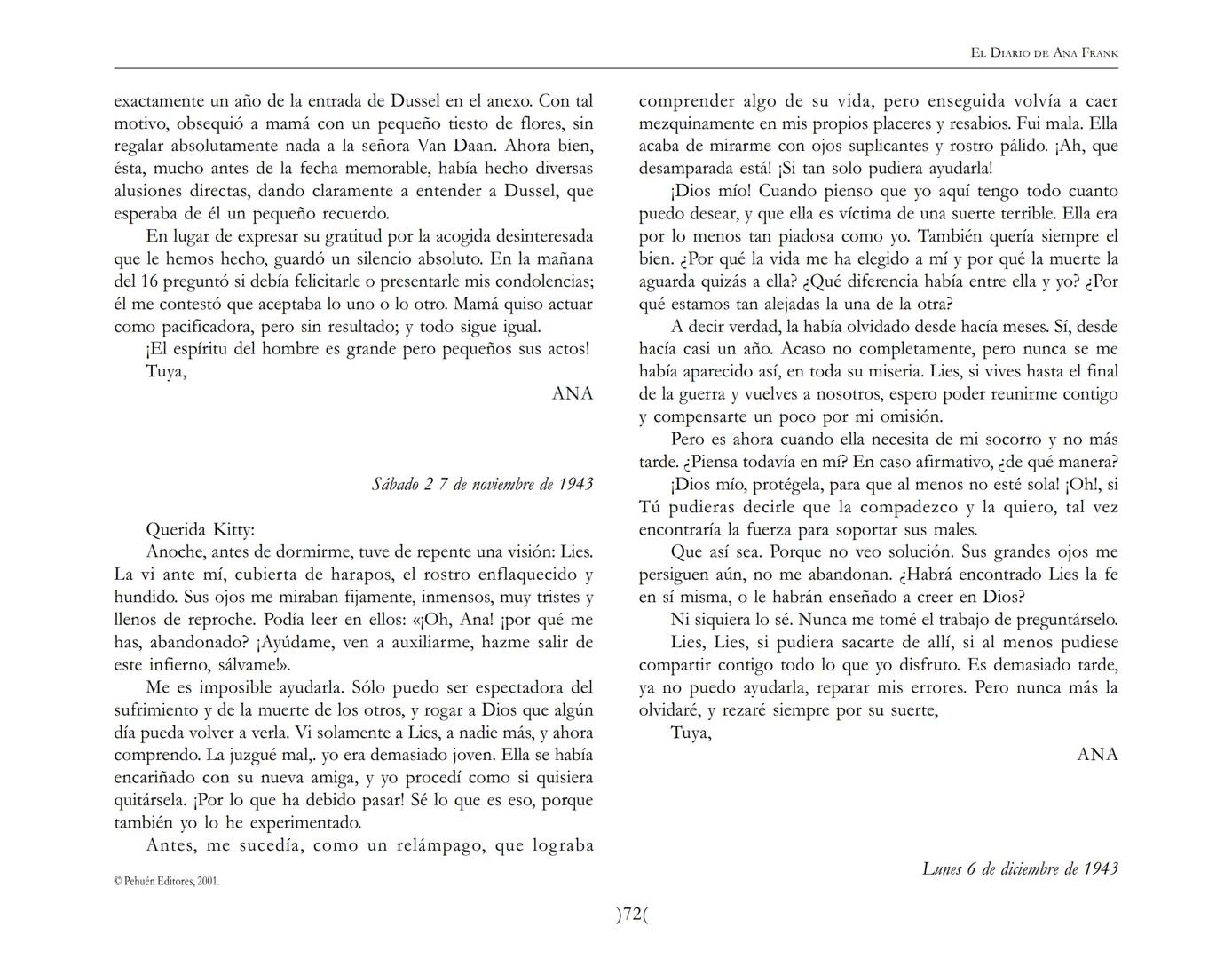 El Diario de
Ana Frank ## EL DIARIO DE ANA FRANK
## NOTA DEL TRADUCTOR
Función de mediar -de intermediar- entre dos mundos, entre
dos univ