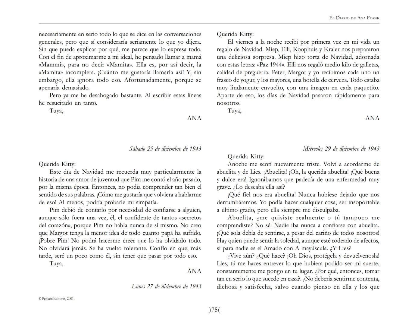 El Diario de
Ana Frank ## EL DIARIO DE ANA FRANK
## NOTA DEL TRADUCTOR
Función de mediar -de intermediar- entre dos mundos, entre
dos univ