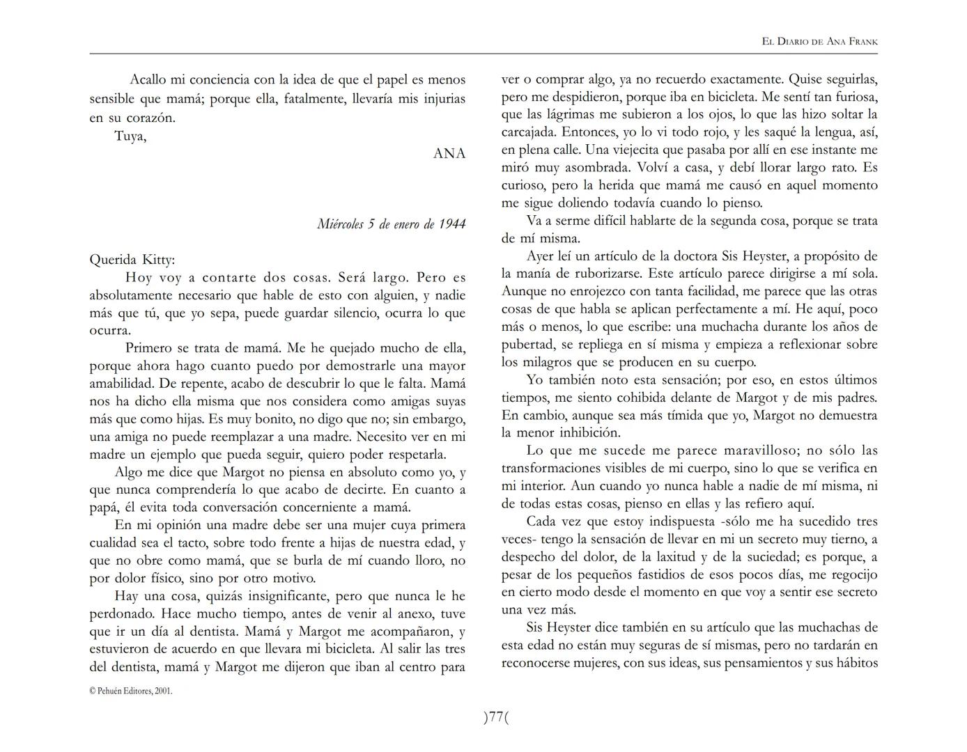 El Diario de
Ana Frank ## EL DIARIO DE ANA FRANK
## NOTA DEL TRADUCTOR
Función de mediar -de intermediar- entre dos mundos, entre
dos univ