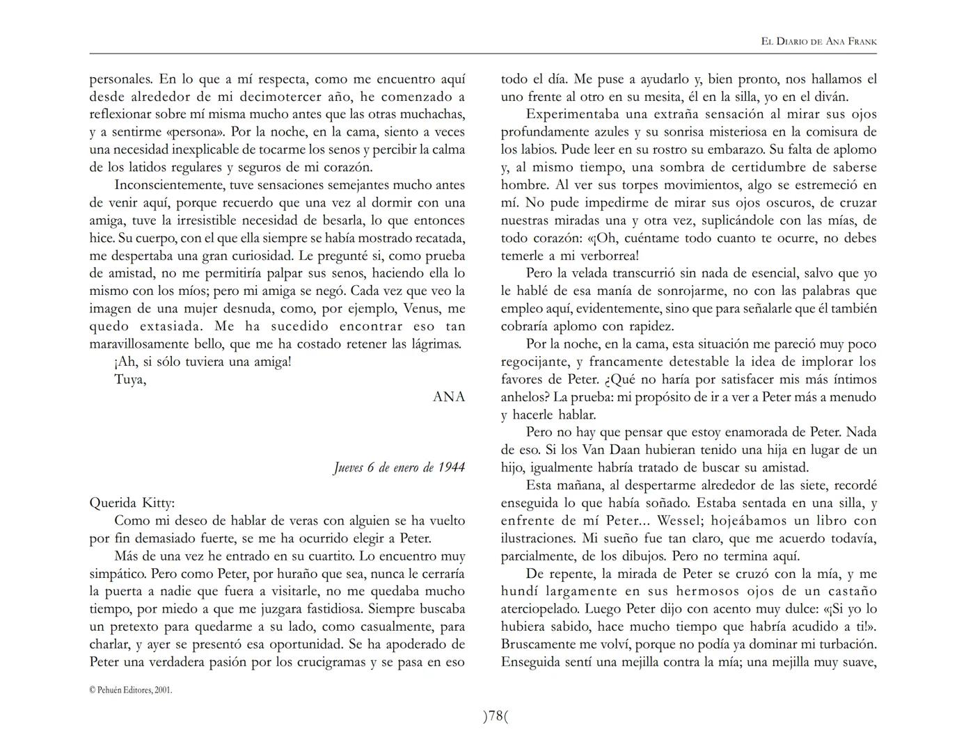 El Diario de
Ana Frank ## EL DIARIO DE ANA FRANK
## NOTA DEL TRADUCTOR
Función de mediar -de intermediar- entre dos mundos, entre
dos univ