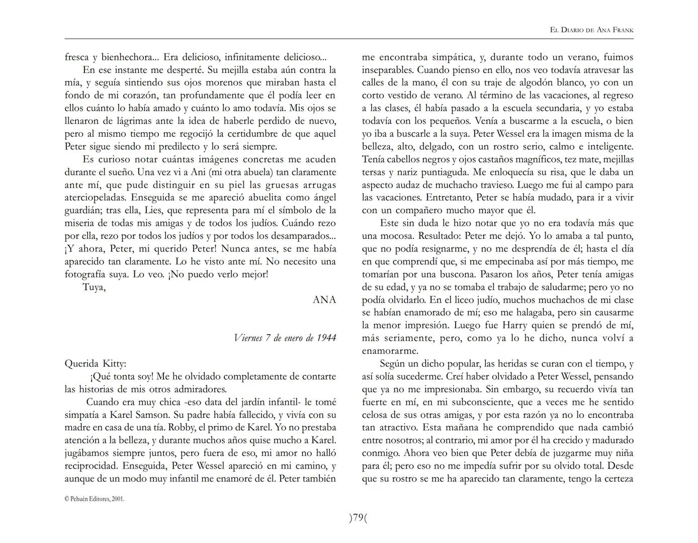 El Diario de
Ana Frank ## EL DIARIO DE ANA FRANK
## NOTA DEL TRADUCTOR
Función de mediar -de intermediar- entre dos mundos, entre
dos univ