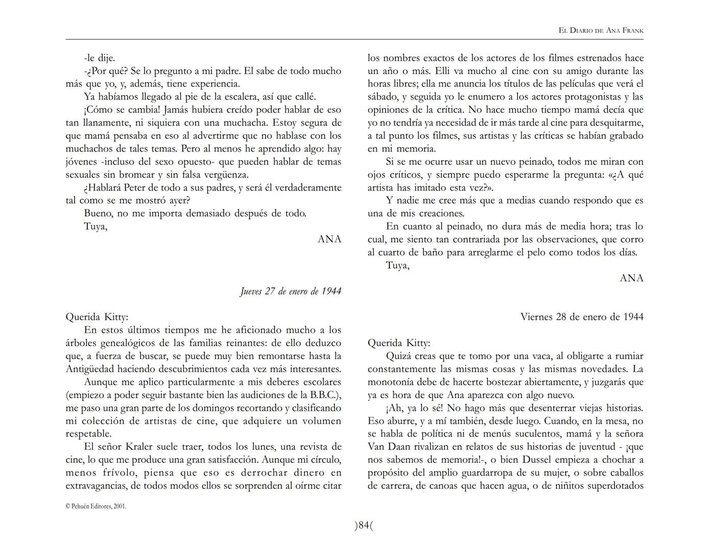El Diario de
Ana Frank ## EL DIARIO DE ANA FRANK
## NOTA DEL TRADUCTOR
Función de mediar -de intermediar- entre dos mundos, entre
dos univ