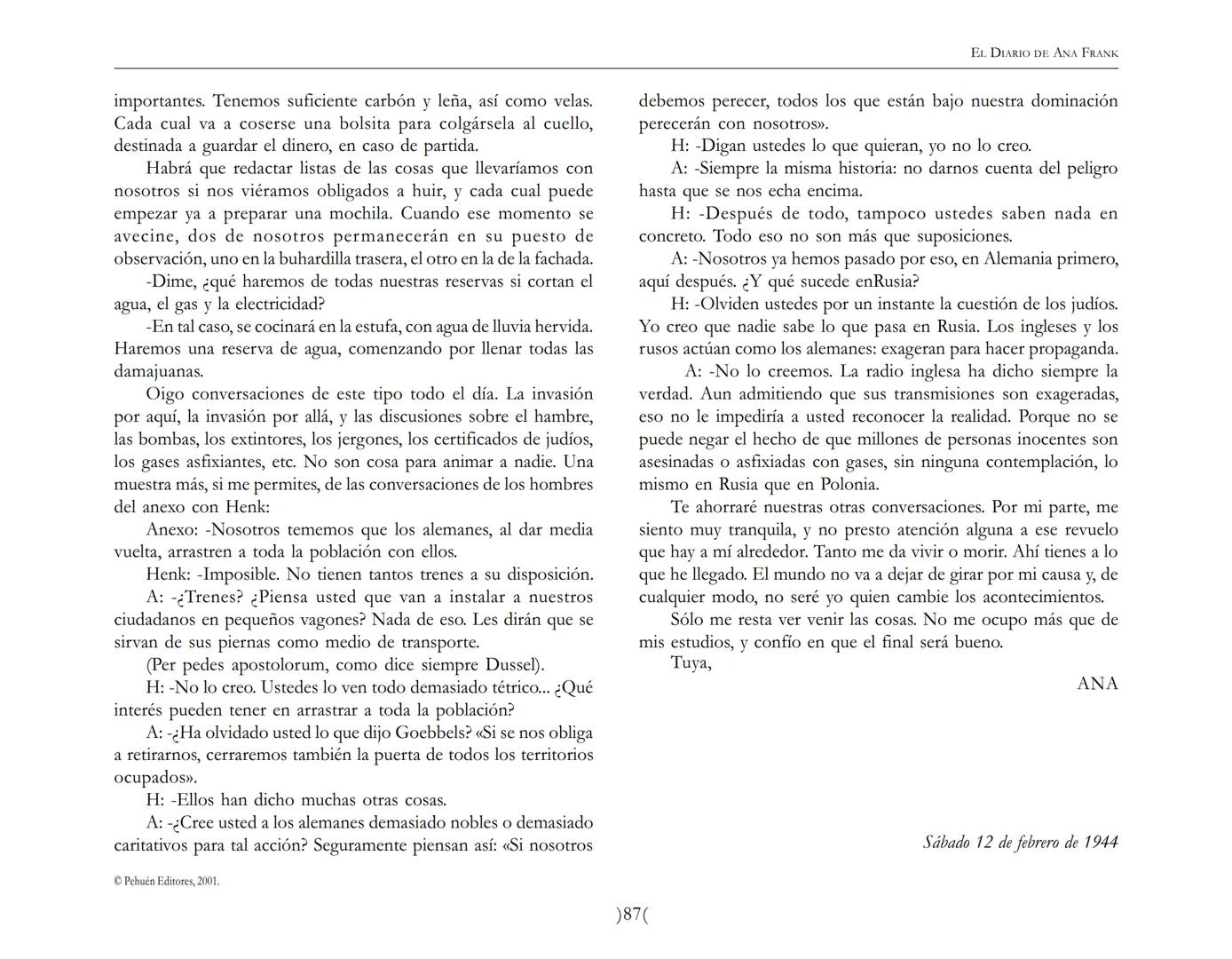 El Diario de
Ana Frank ## EL DIARIO DE ANA FRANK
## NOTA DEL TRADUCTOR
Función de mediar -de intermediar- entre dos mundos, entre
dos univ