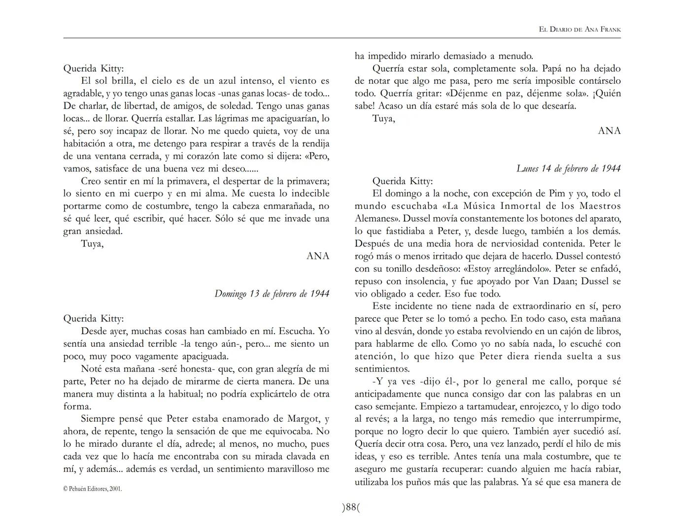 El Diario de
Ana Frank ## EL DIARIO DE ANA FRANK
## NOTA DEL TRADUCTOR
Función de mediar -de intermediar- entre dos mundos, entre
dos univ