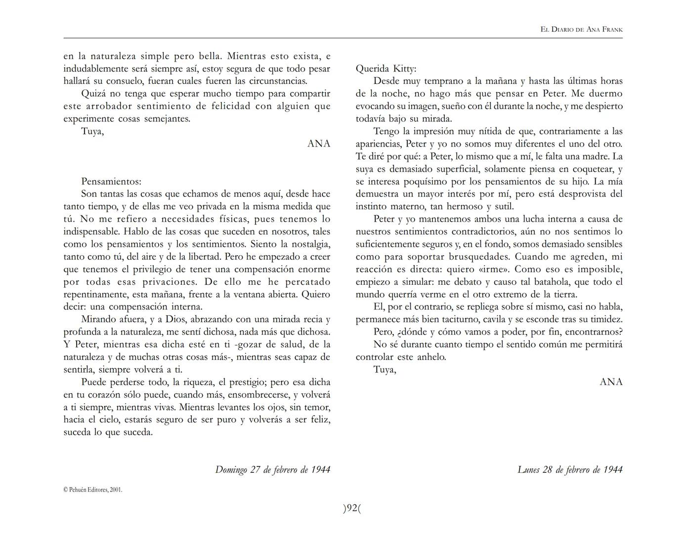 El Diario de
Ana Frank ## EL DIARIO DE ANA FRANK
## NOTA DEL TRADUCTOR
Función de mediar -de intermediar- entre dos mundos, entre
dos univ