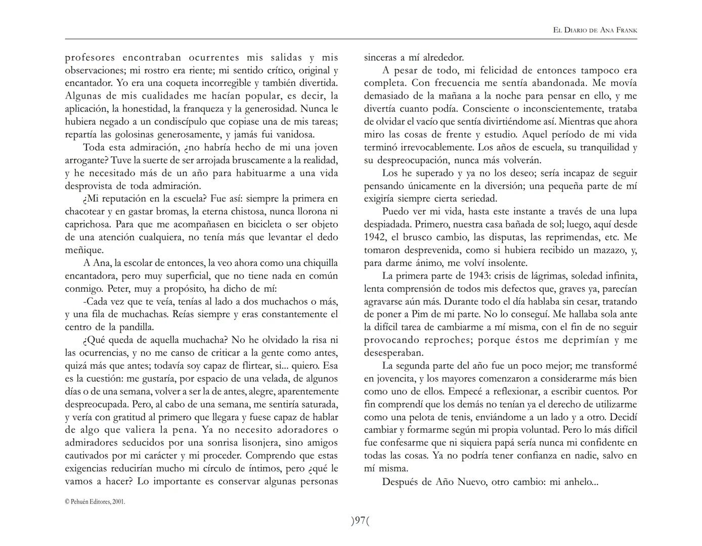 El Diario de
Ana Frank ## EL DIARIO DE ANA FRANK
## NOTA DEL TRADUCTOR
Función de mediar -de intermediar- entre dos mundos, entre
dos univ