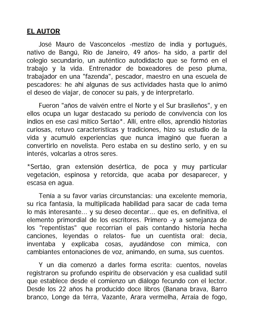 Historia de un niño que un día descubrió el dolor...
JOSÉ MAURO DE VASCONCELOS
MI PLANTA DE NARANJA-LIMA EL AUTOR
José Mauro de Vasconcelos