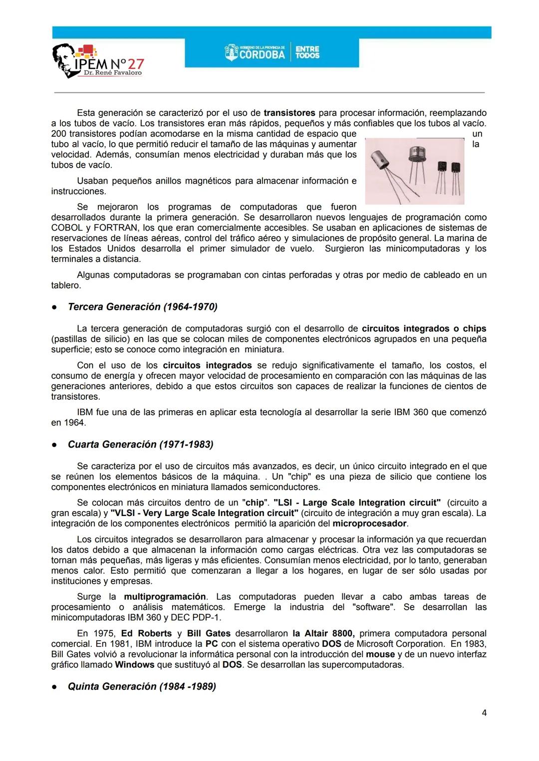 # IPEM N°27
# Dr. René Favaloro
ASIGNATURA: ALFABETIZACIÓN DIGITAL-
CURSO Y TURNO: 4 año - T. MAÑANA
PROFESORES RESPONSABLES: NORMA TOSCO
