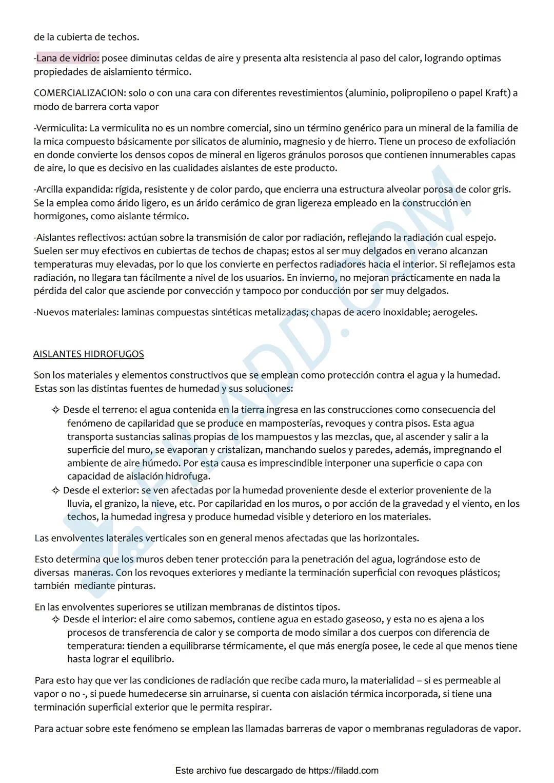 # LOS MATERIALES Y SUS PROPIEDADES
Propiedades térmicas
Modifican las condiciones de confort de los usuarios.
Los elementos constructivos c