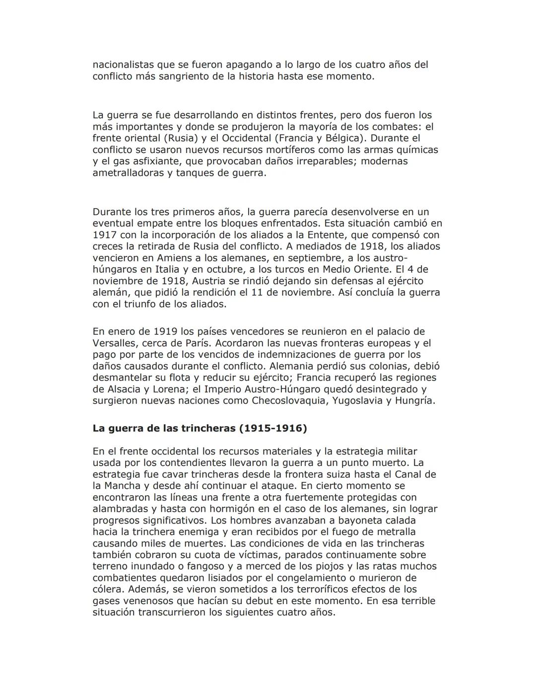 La Gran Guerra
Una de las principales causas fue la rivalidad comercial entre las
principales potencias europeas, en particular entre Inglat