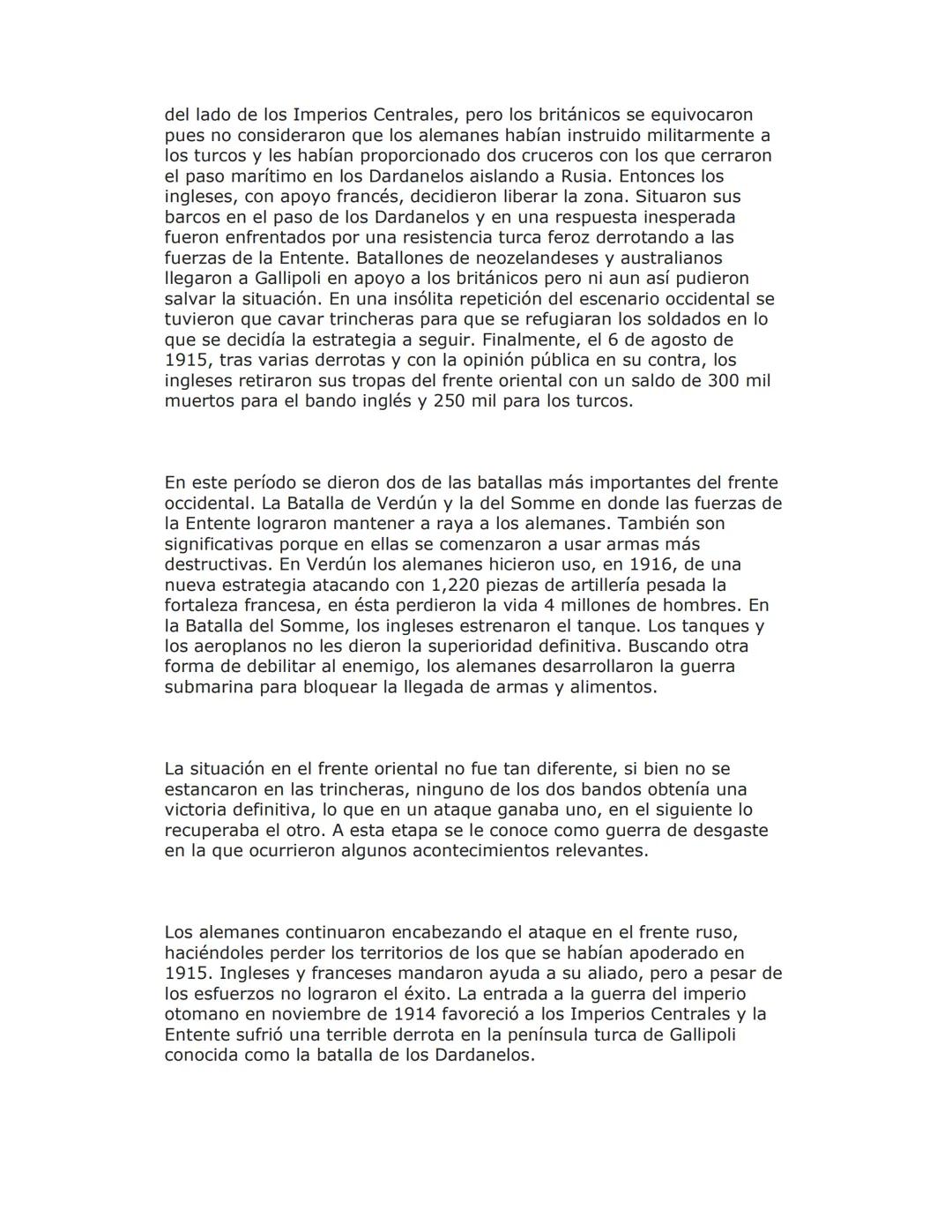 La Gran Guerra
Una de las principales causas fue la rivalidad comercial entre las
principales potencias europeas, en particular entre Inglat